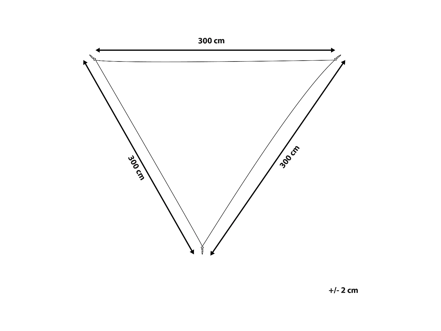 Schaduwdoek LUKKA 300 cm 300 cm Gebroken wit