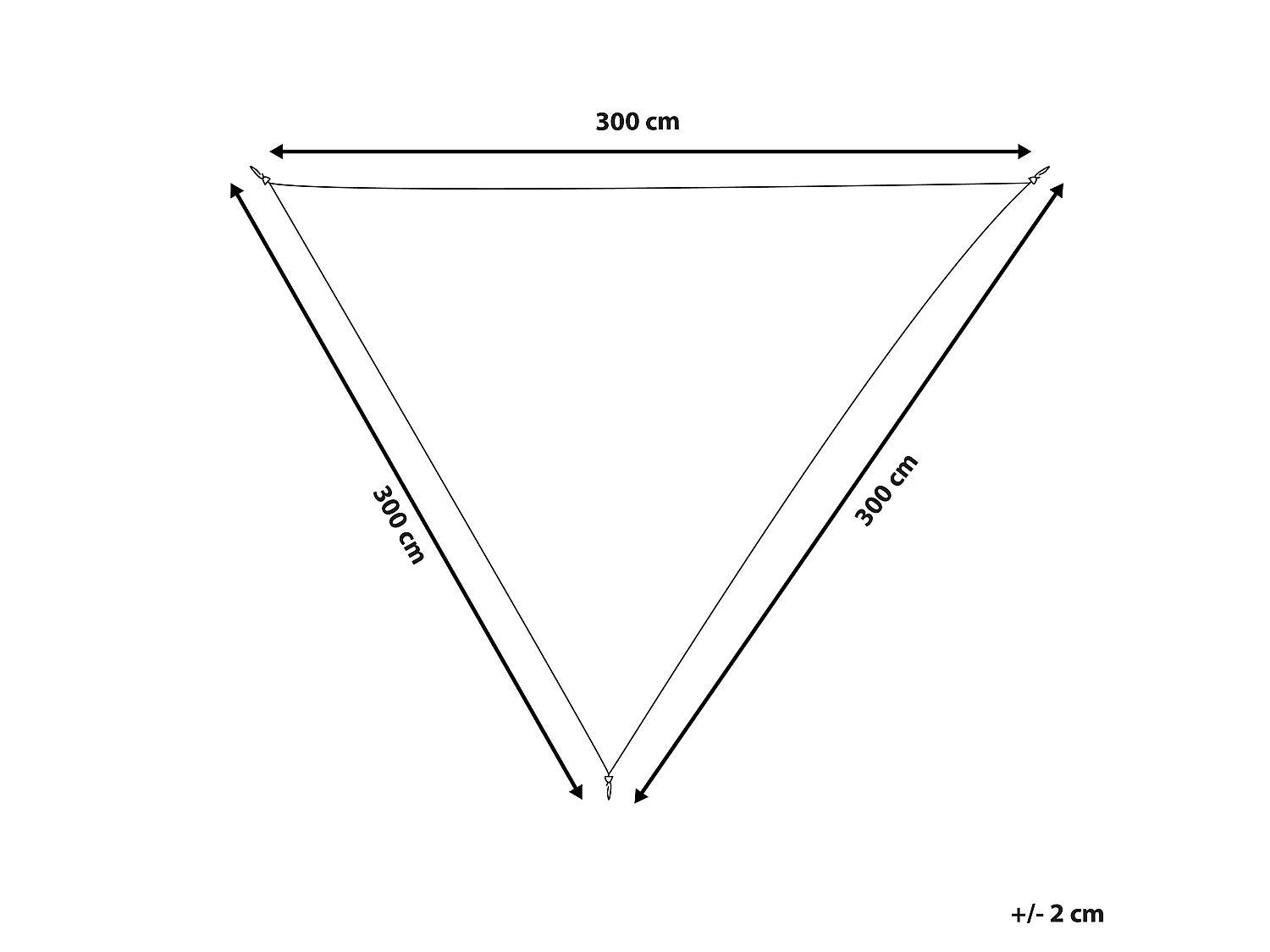 Schaduwdoek LUKKA 300 cm 300 cm Gebroken wit