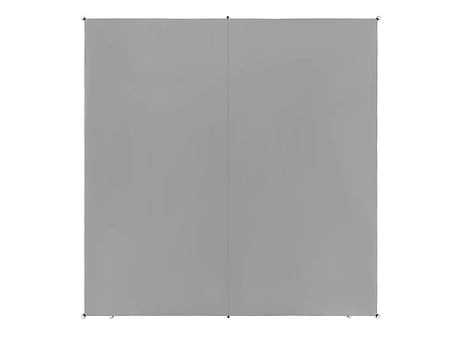 Garten Sonnensegel quadratisch 3x3m grau Stoff mit Ringen Seilspanntechnik Lukka