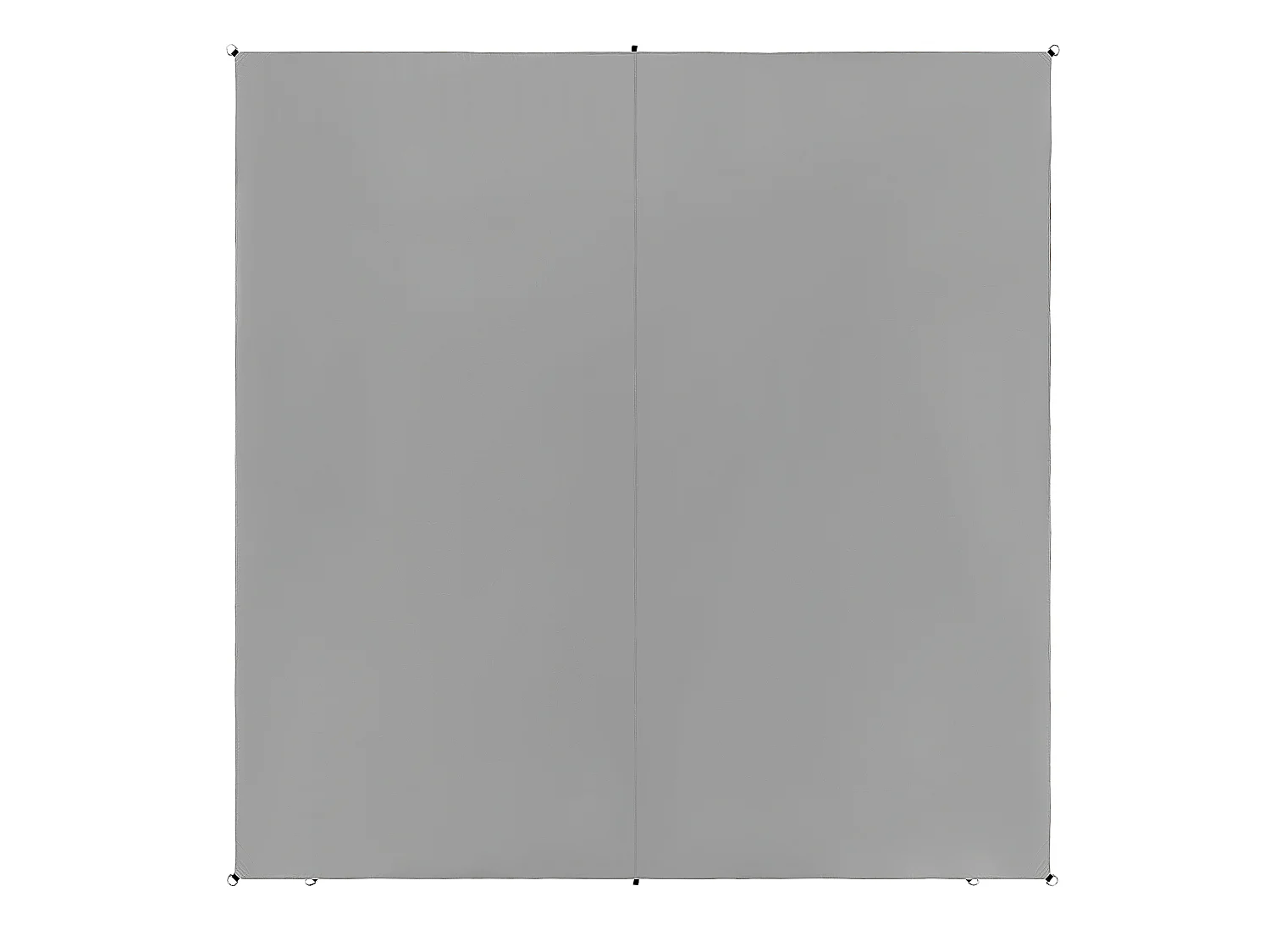 Garten Sonnensegel quadratisch 3x3m grau Stoff mit Ringen Seilspanntechnik Lukka