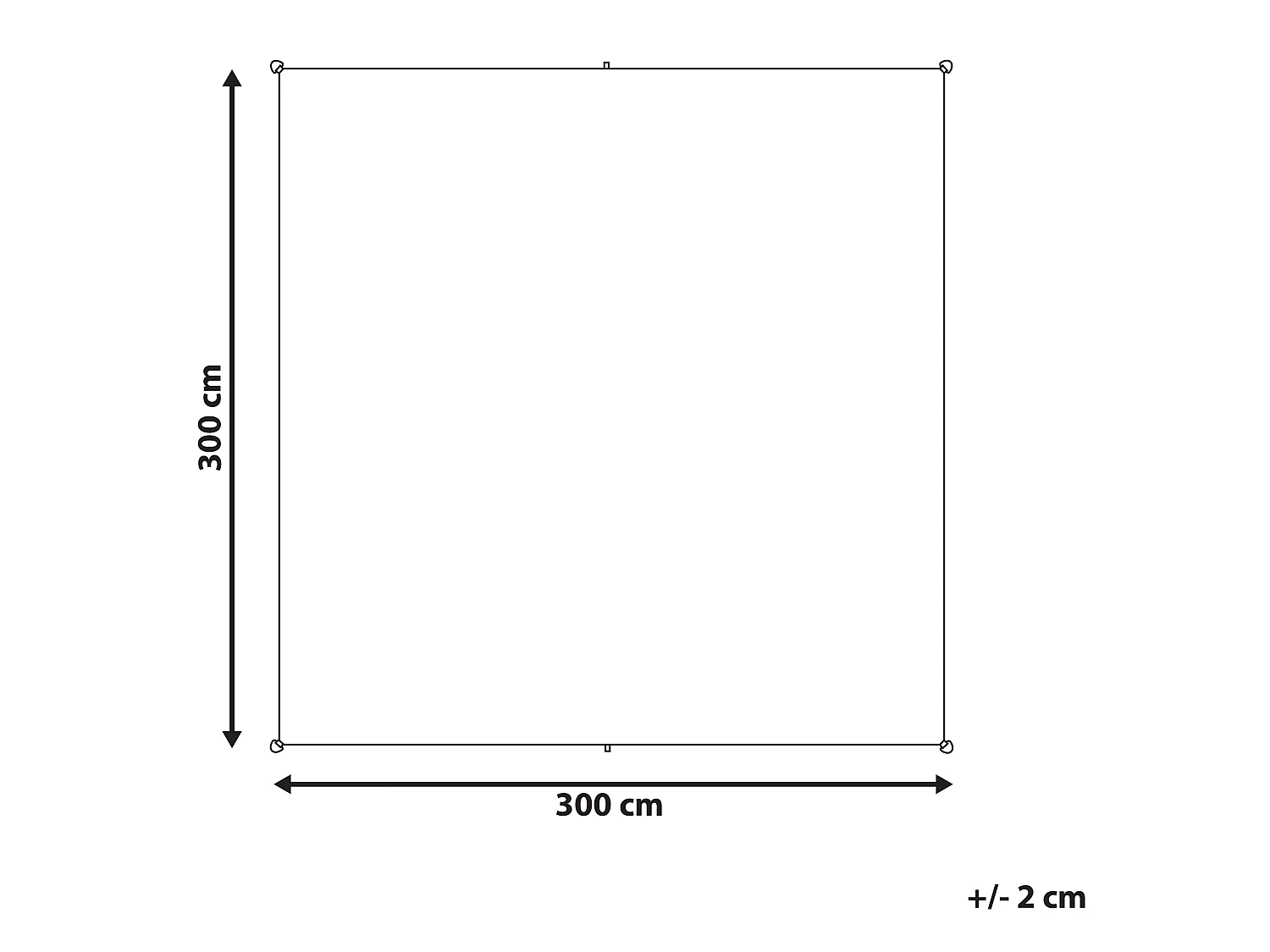 Shade Sail LUKKA 300 cm 300 cm Grey