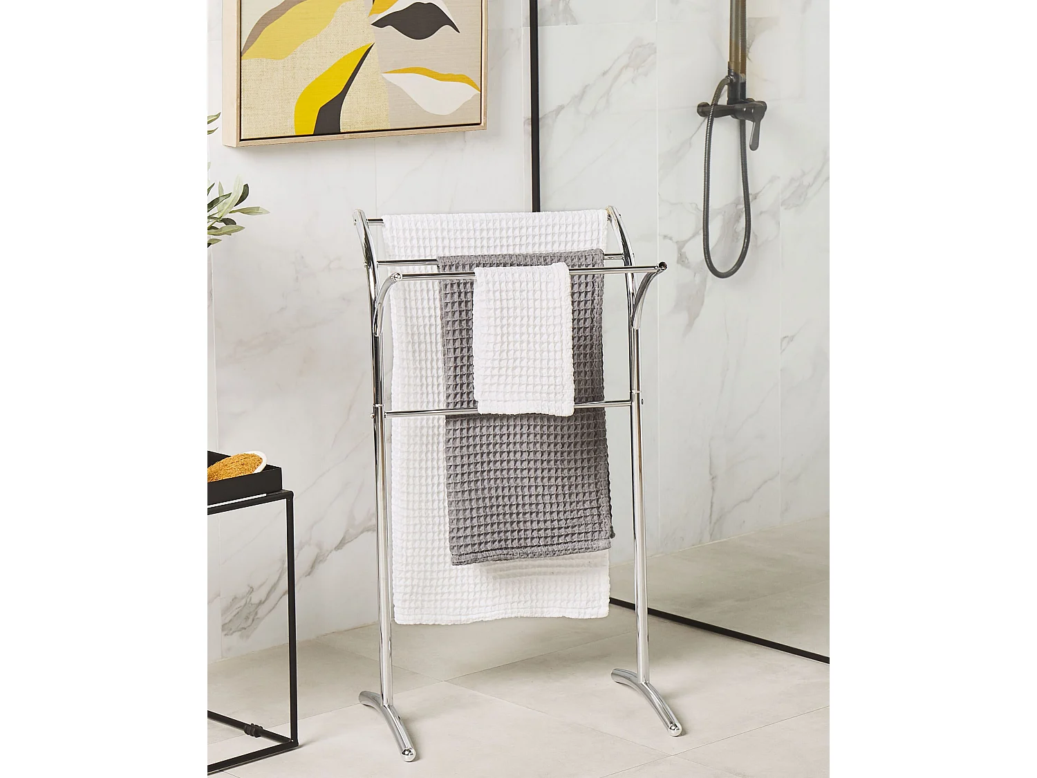 Towel Stand YOPAL Metal Silver