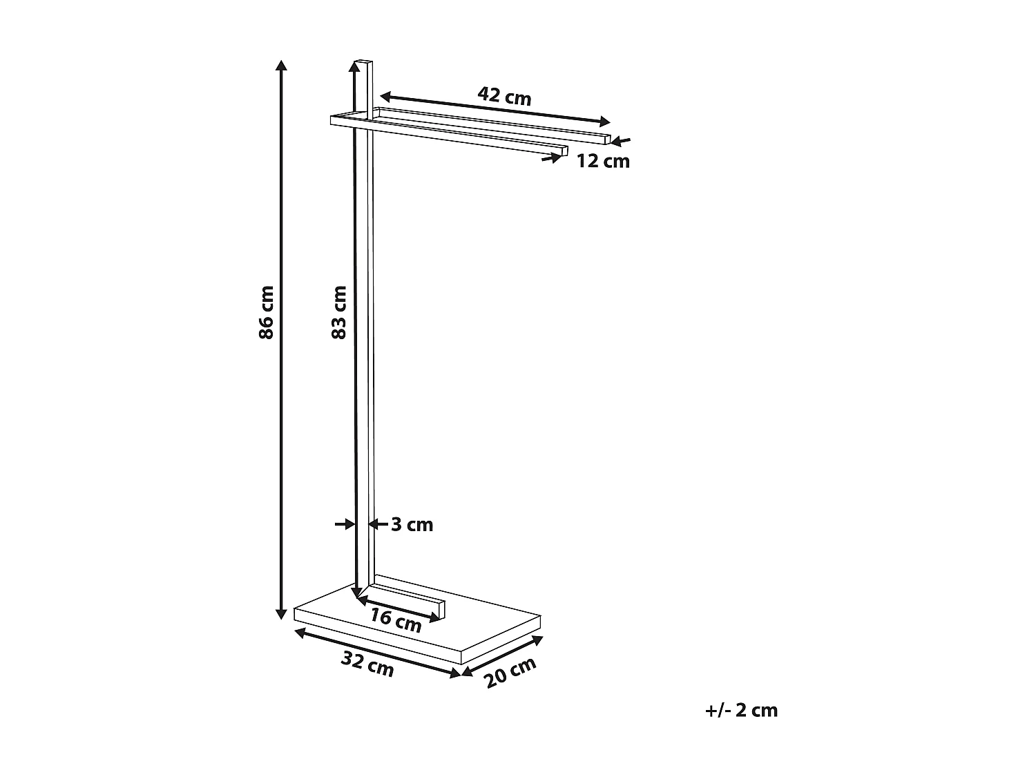 Stojak na ręczniki SELVA Metal Srebrny