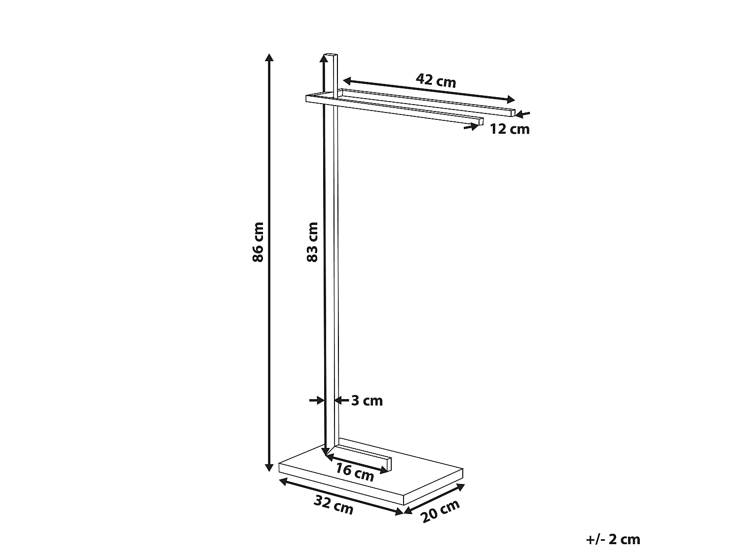 Towel Stand SELVA Metal Silver