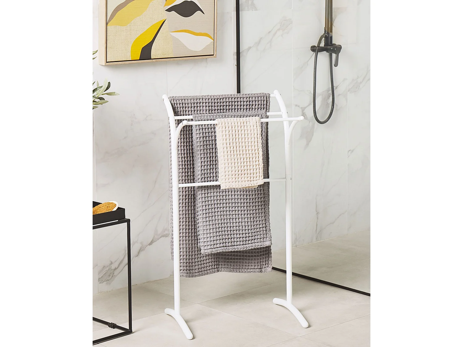 Porte-serviettes YOPAL Métal Blanc