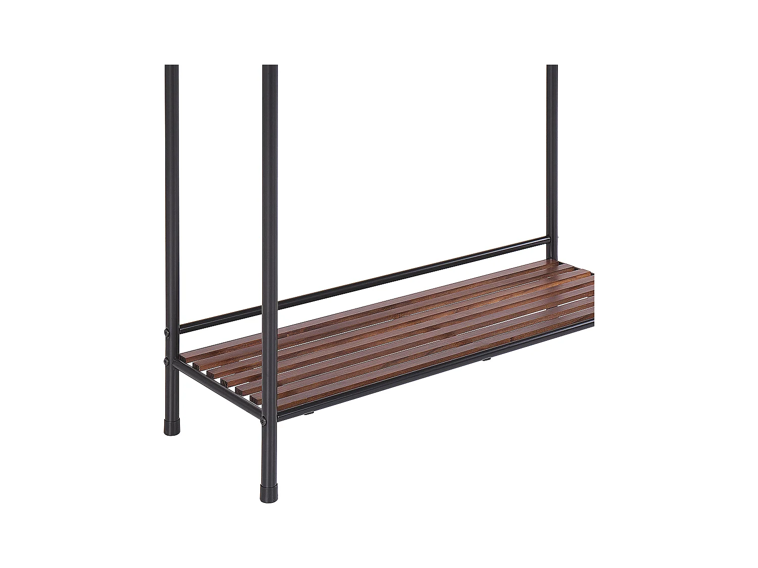 Toalheiro com prateleira MURIVA Metal Preto