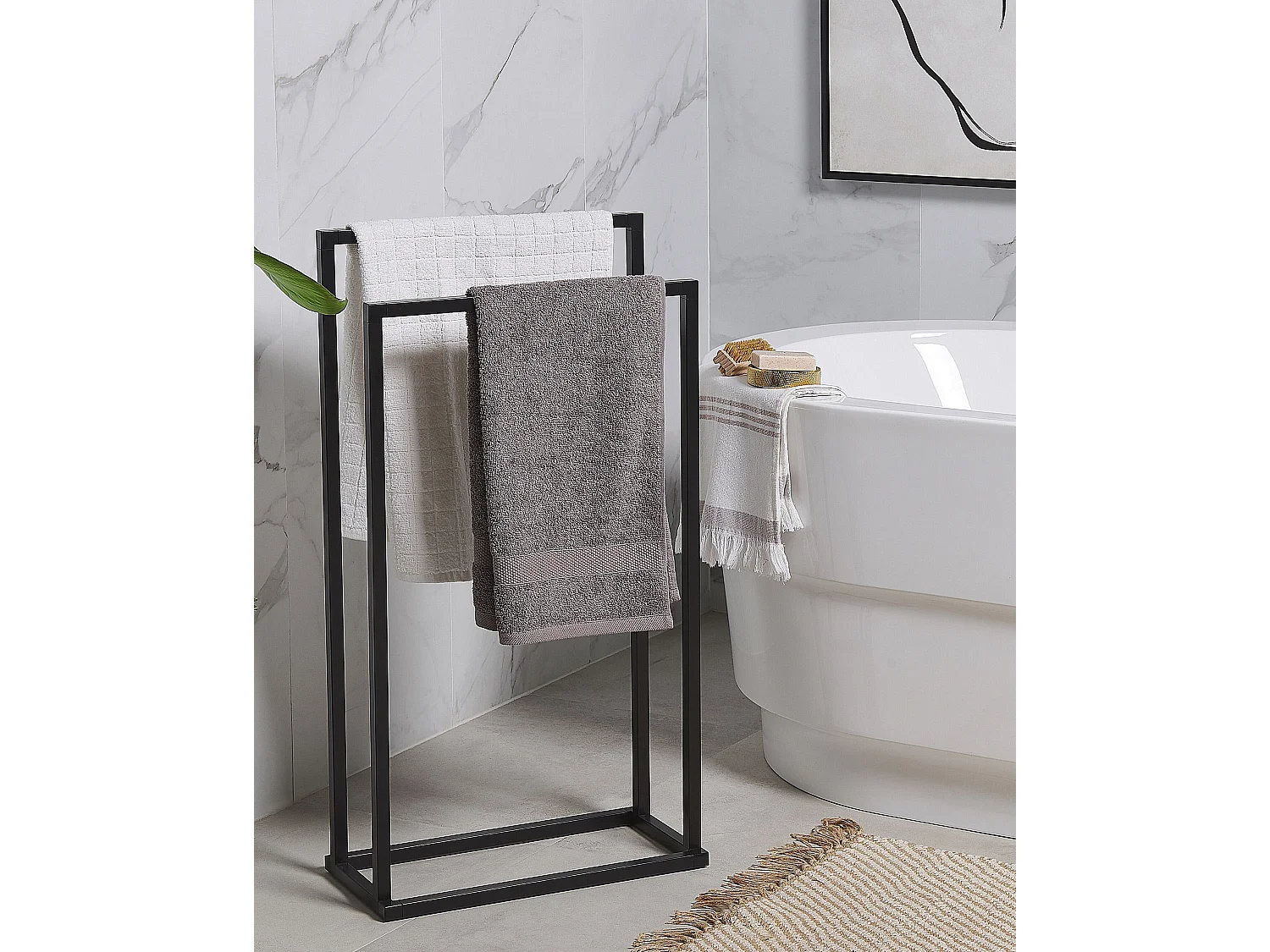 Suporte para toalha RECREO Metal Preto