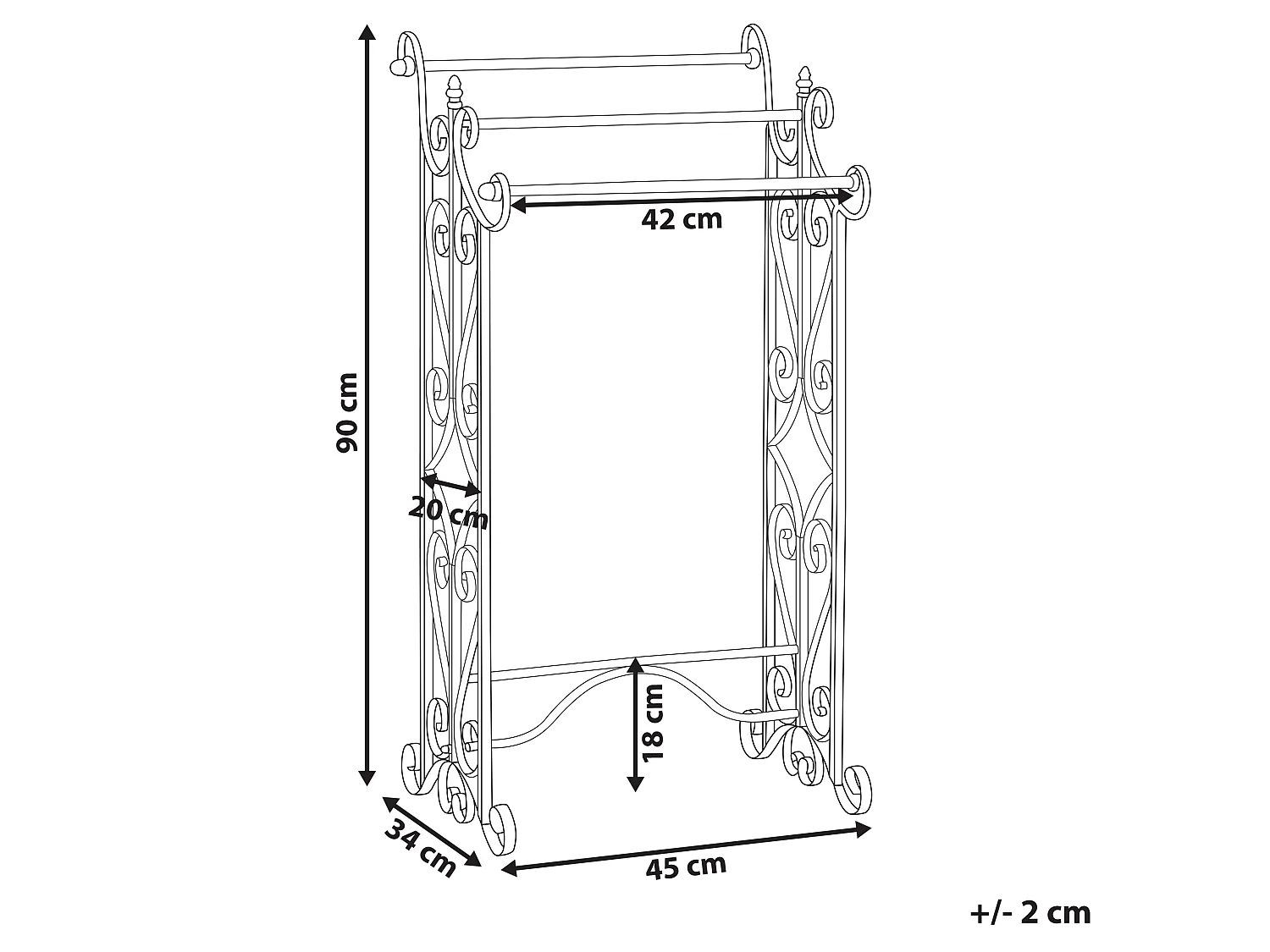 Porte-serviettes CHILLAN Métal Blanc