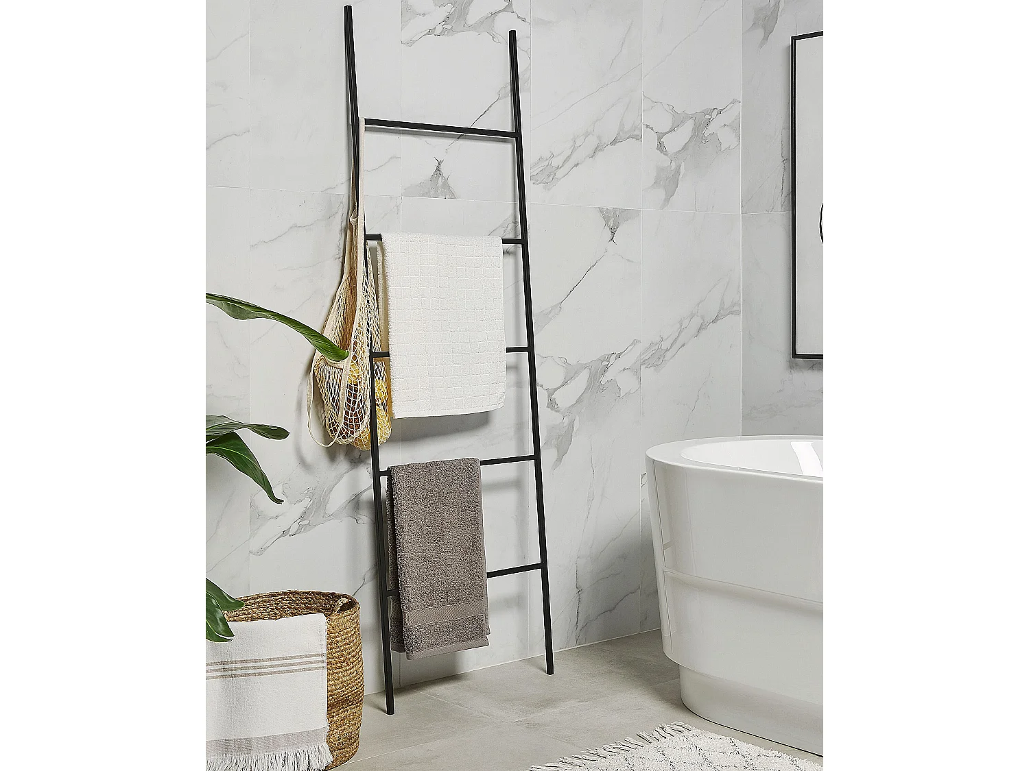 Portasciugamani da terra ARIBIBI Metallo Nero