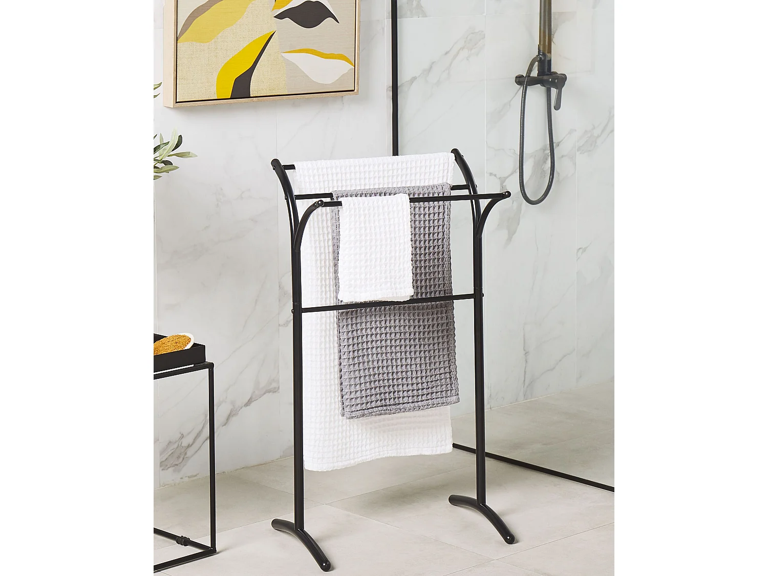 Towel Stand YOPAL Metal Black