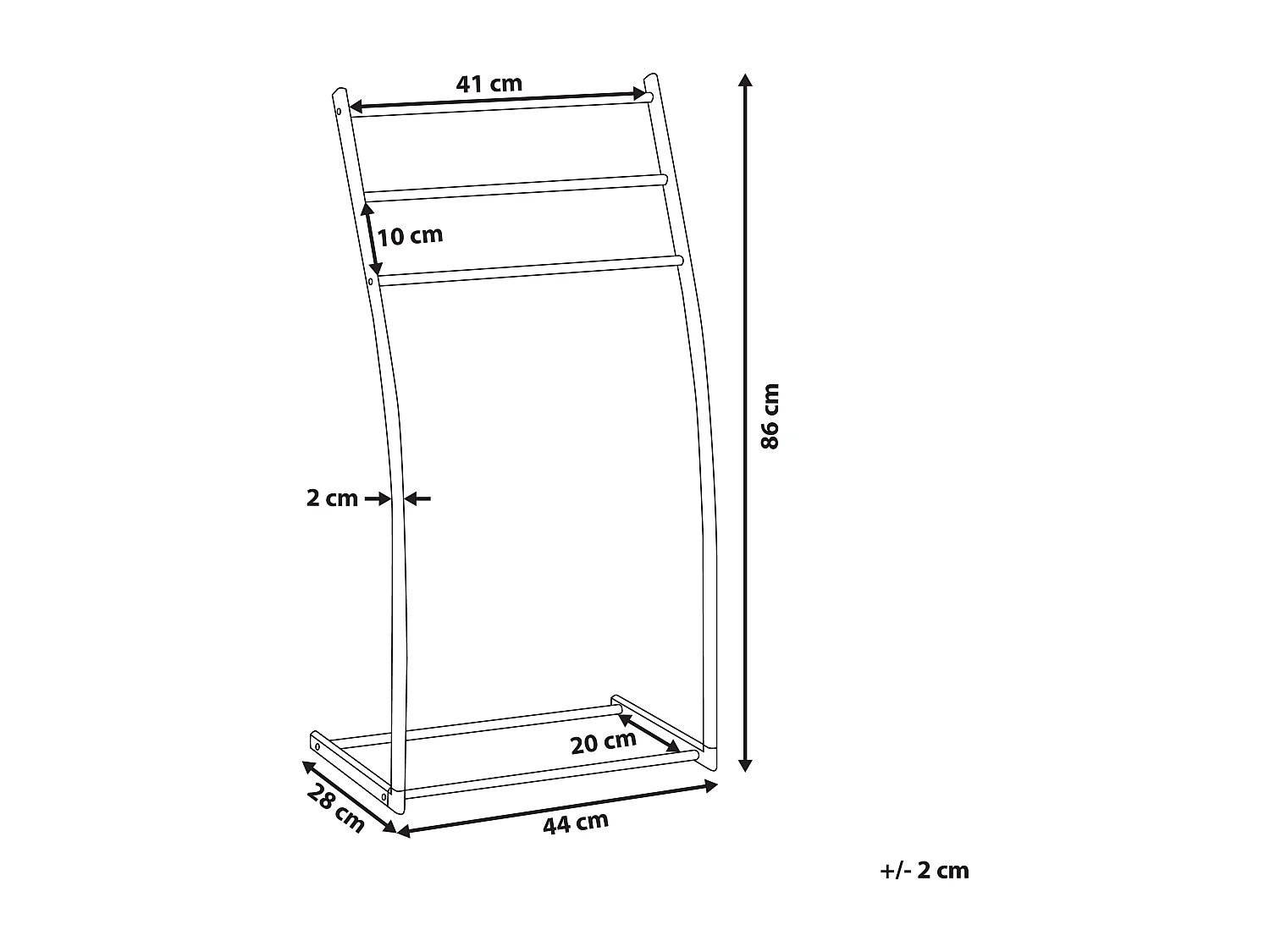 Porte-serviettes AMBIL Métal Argenté
