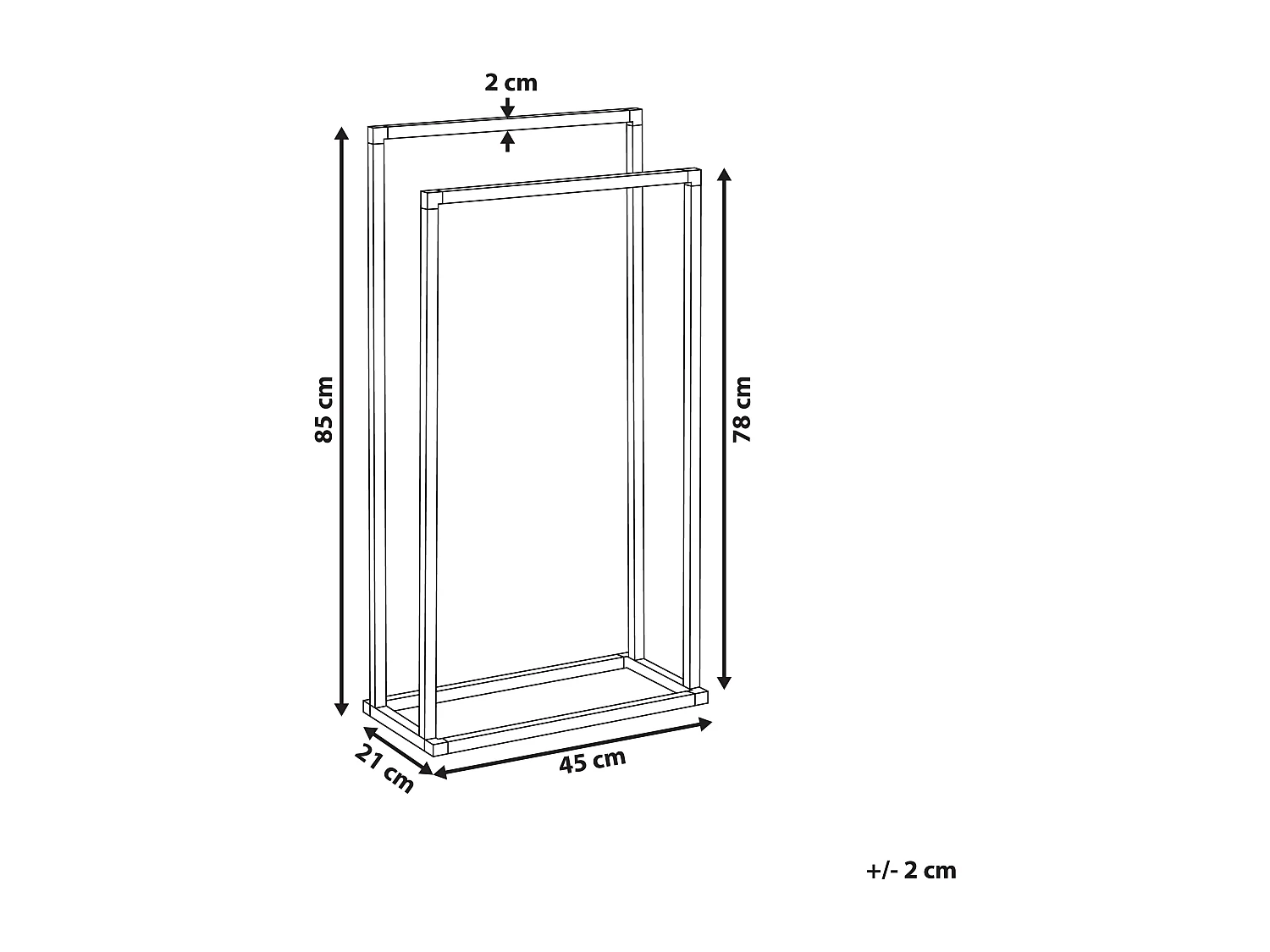 Porte-serviettes RECREO Métal Argenté