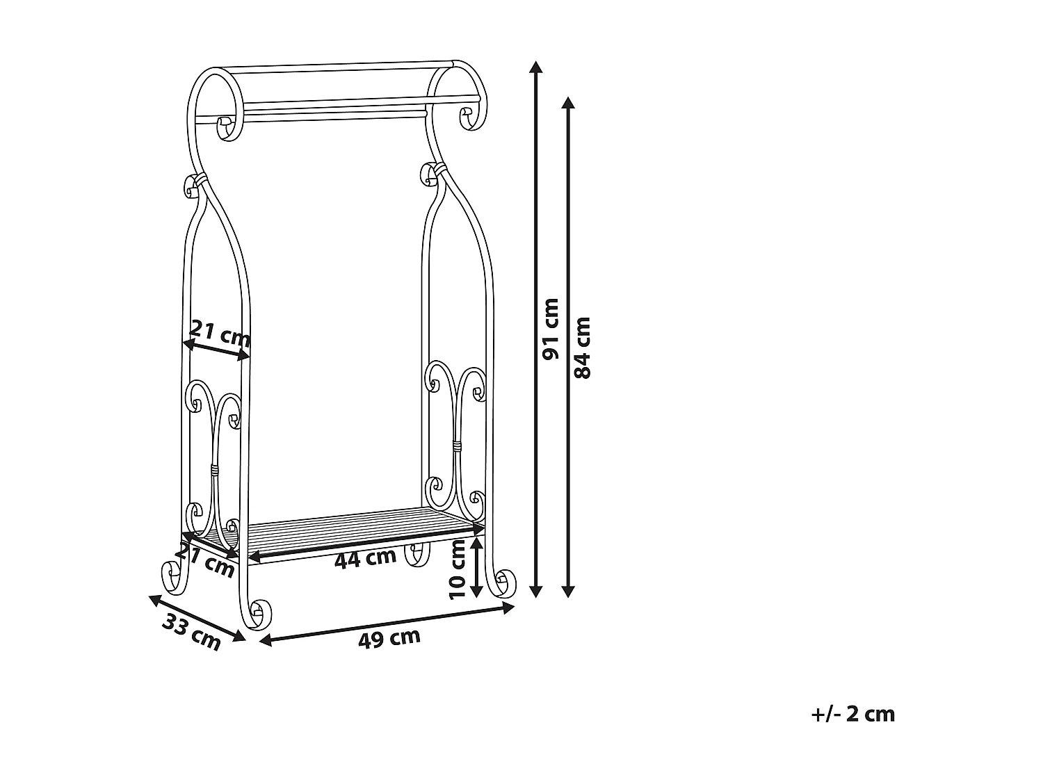 Suporte para toalha LINARES Metal Branco