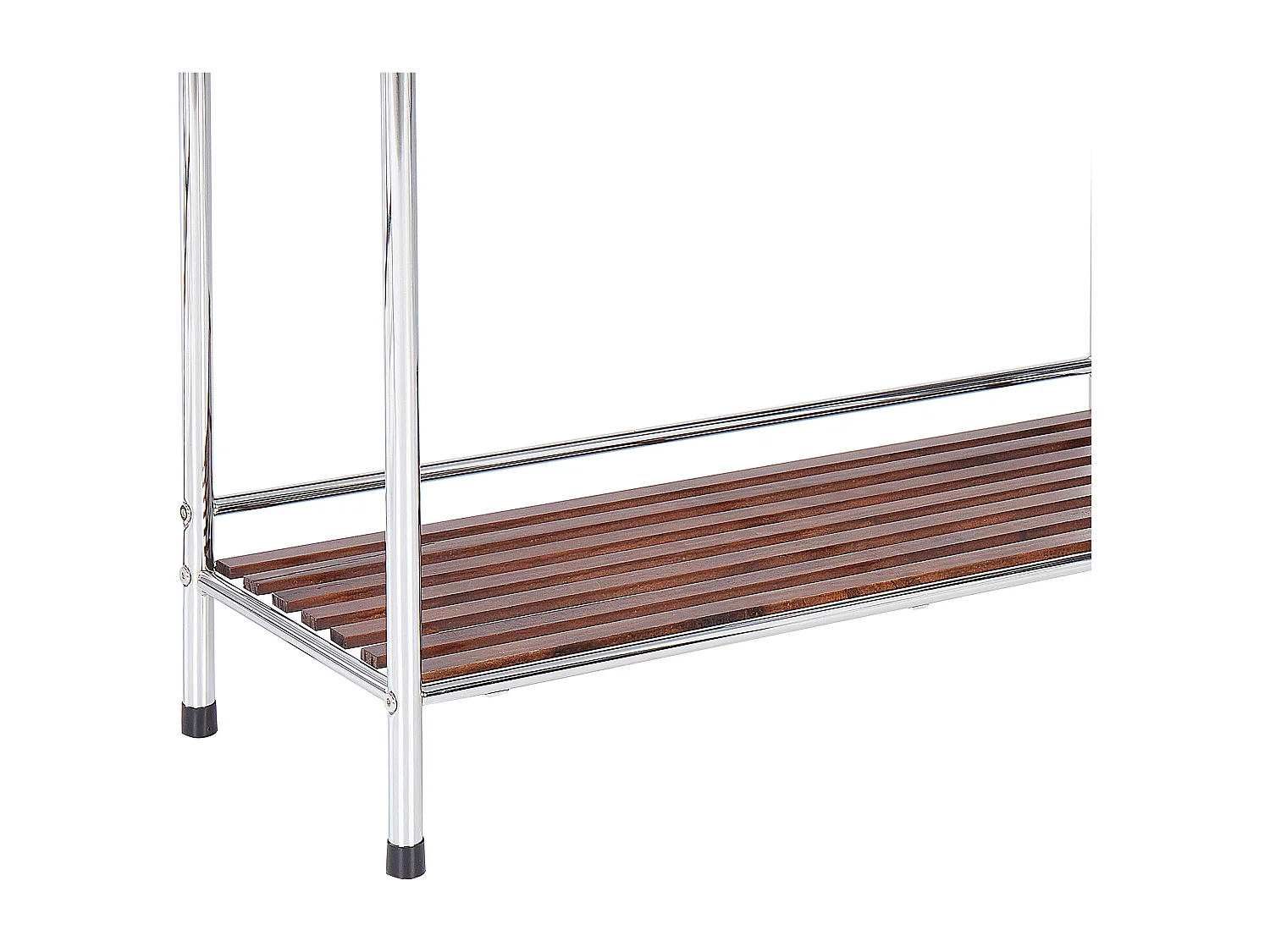 Porte-serviettes avec étagère MURIVA Métal Argenté