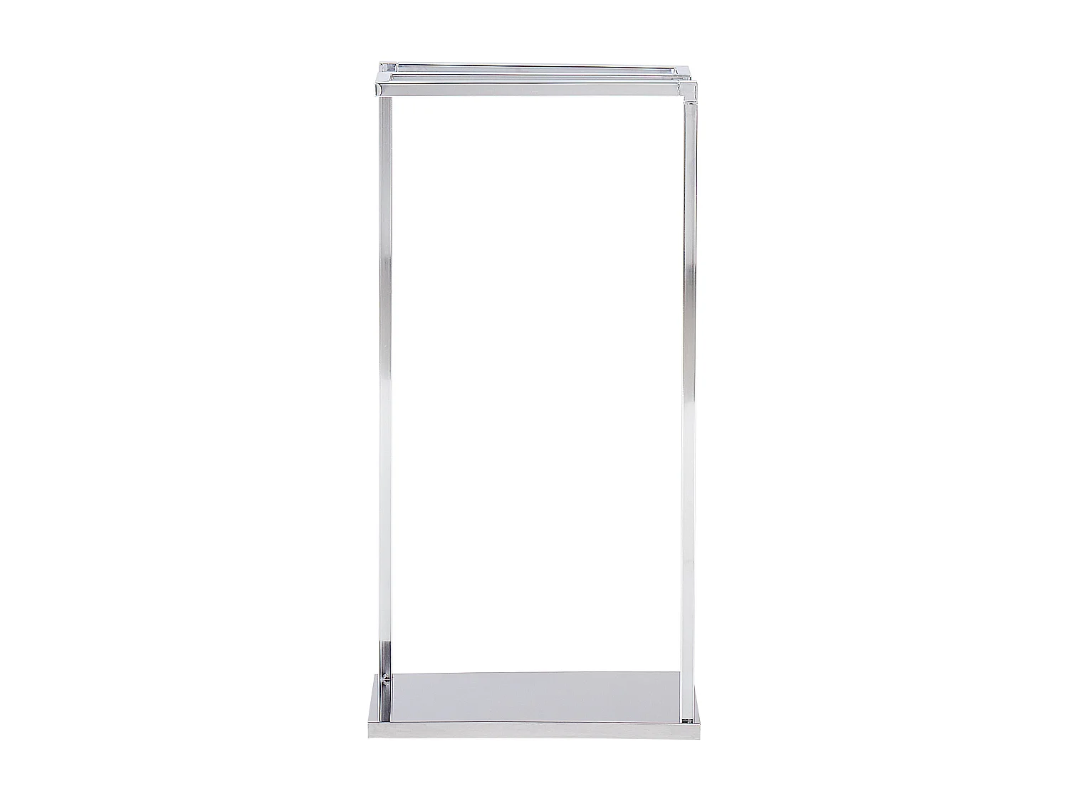 Bad-Accessoires Handtuchhalter 42x83 cm Stahl 3 Reihen glänzend silber Garcitas