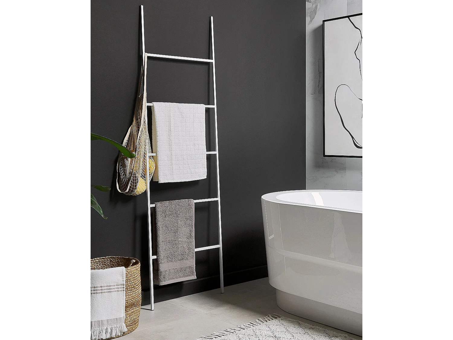 Suporte para toalha ARIBIBI Metal Branco