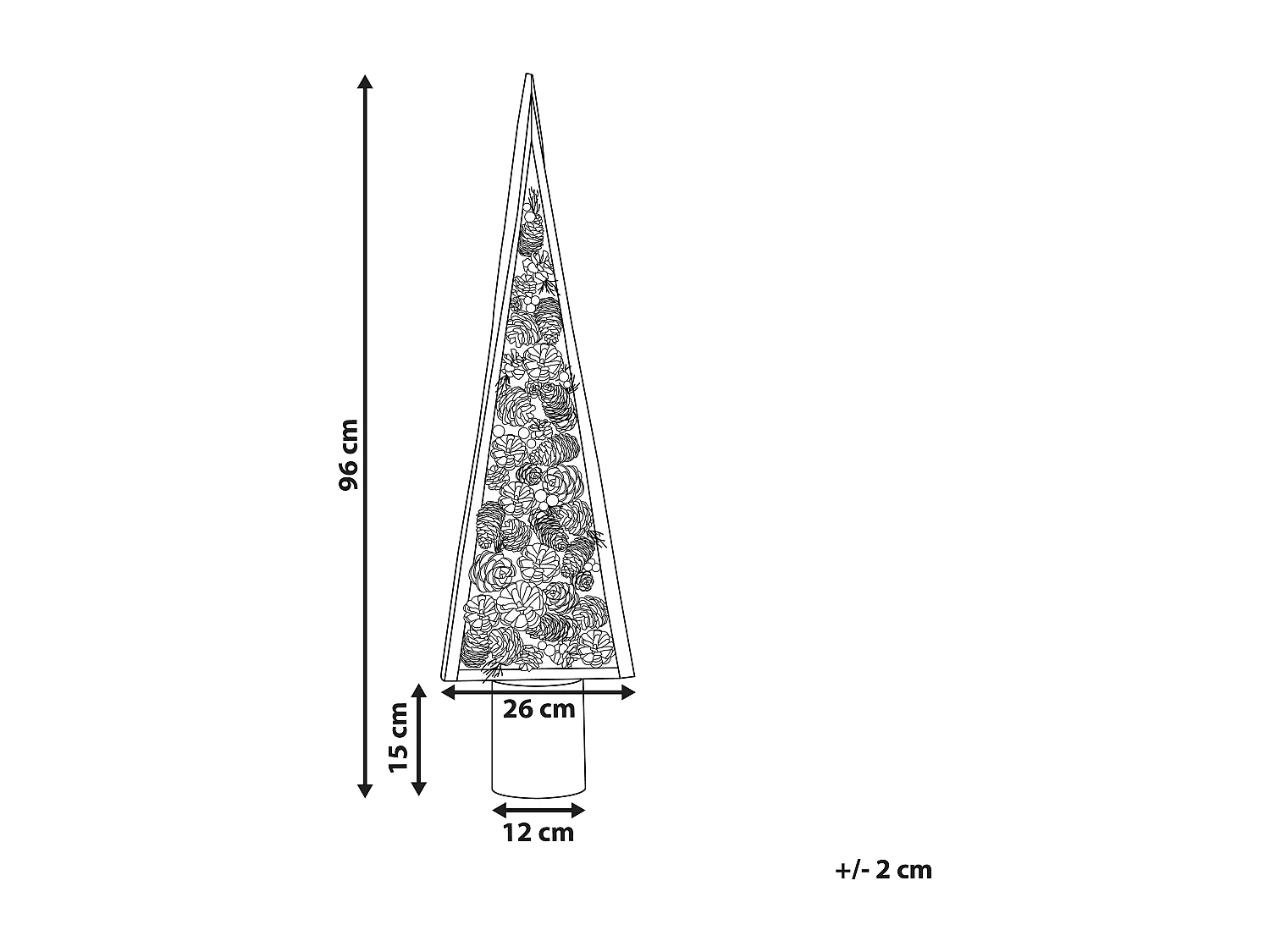 Accessoire Décoratif Bois de pin Bois clair TOLJA