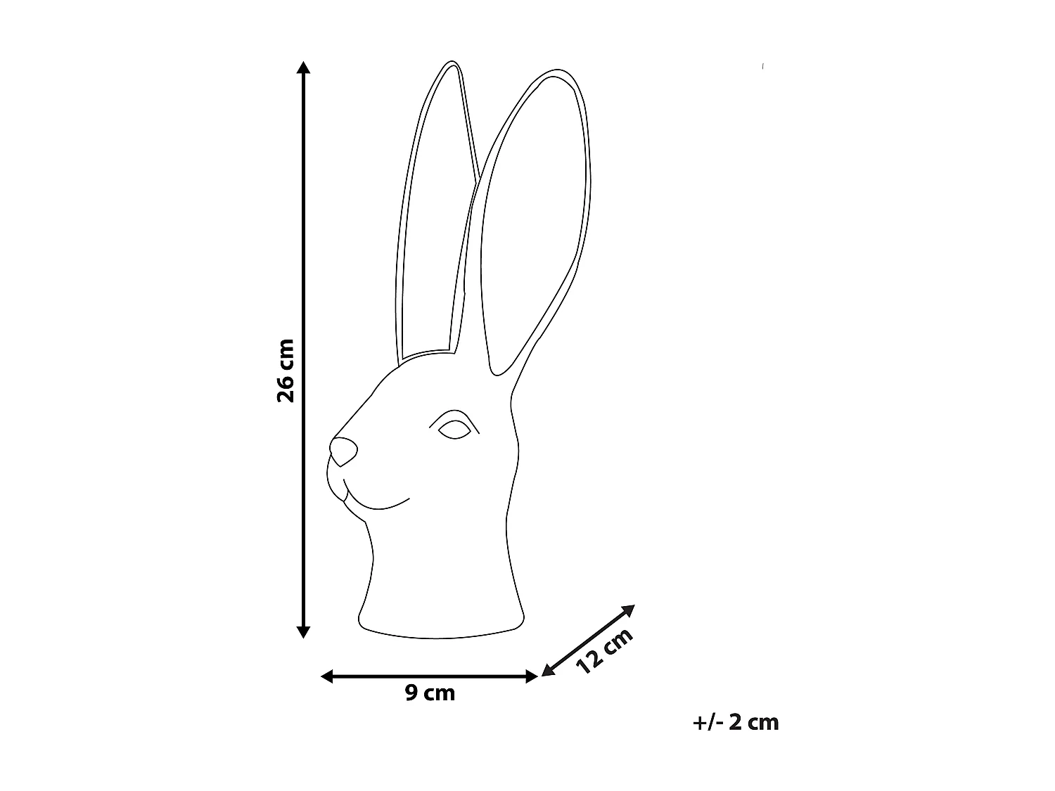 Accessoire Décoratif Lapin GUERANDE Céramique Blanc