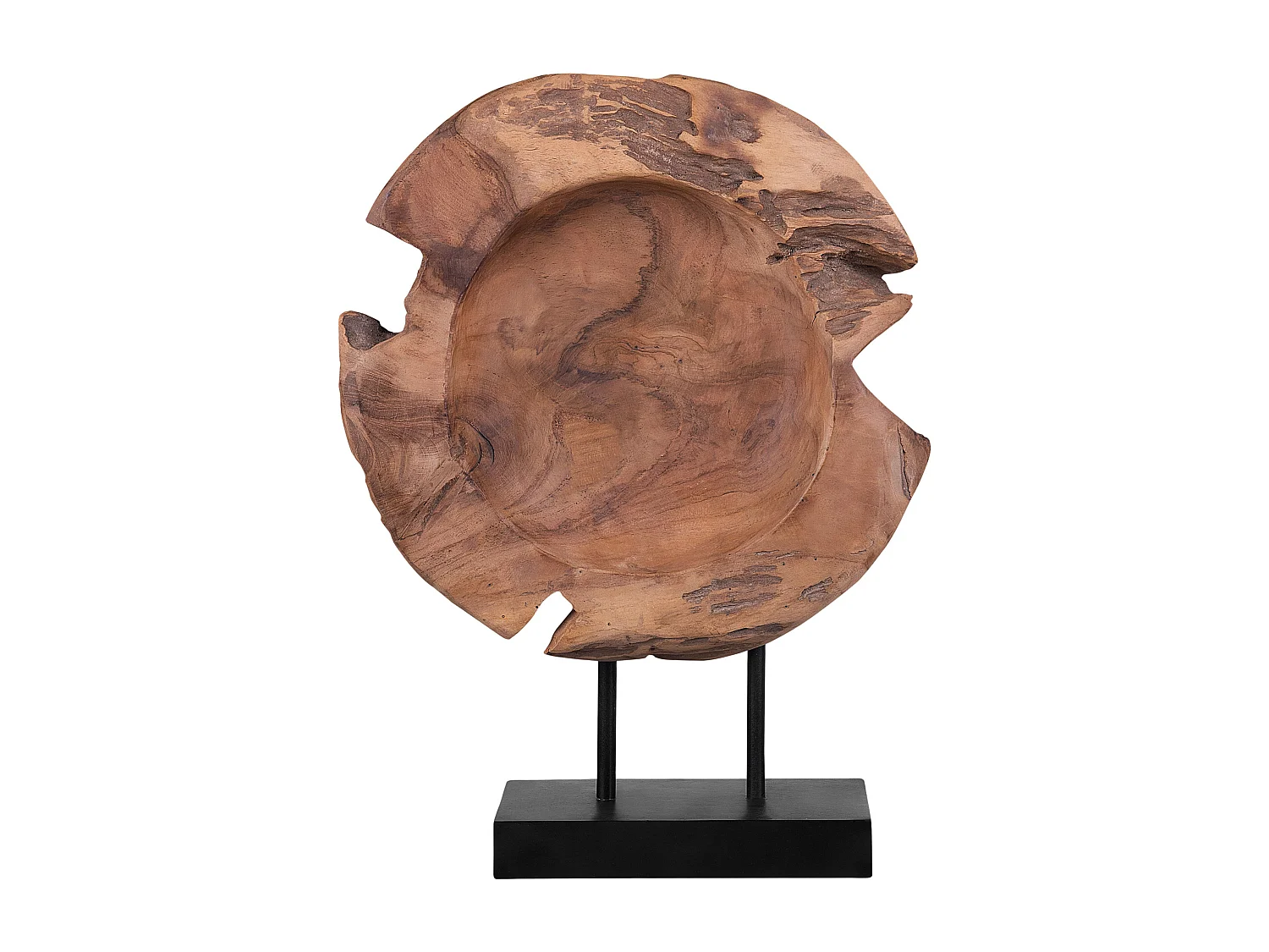 Decoratief accessoire PLAICE FISH Hout Bruin