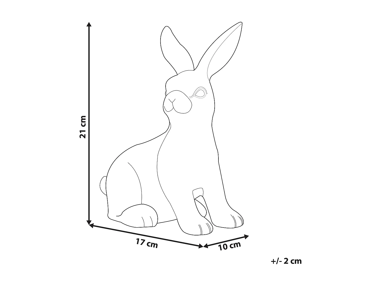 Accessoire Décoratif Lapin MORIUEX Céramique Blanc