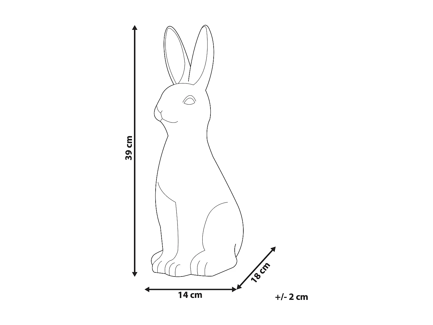 Accessoire Décoratif Lapin PAIMPOL Céramique Blanc