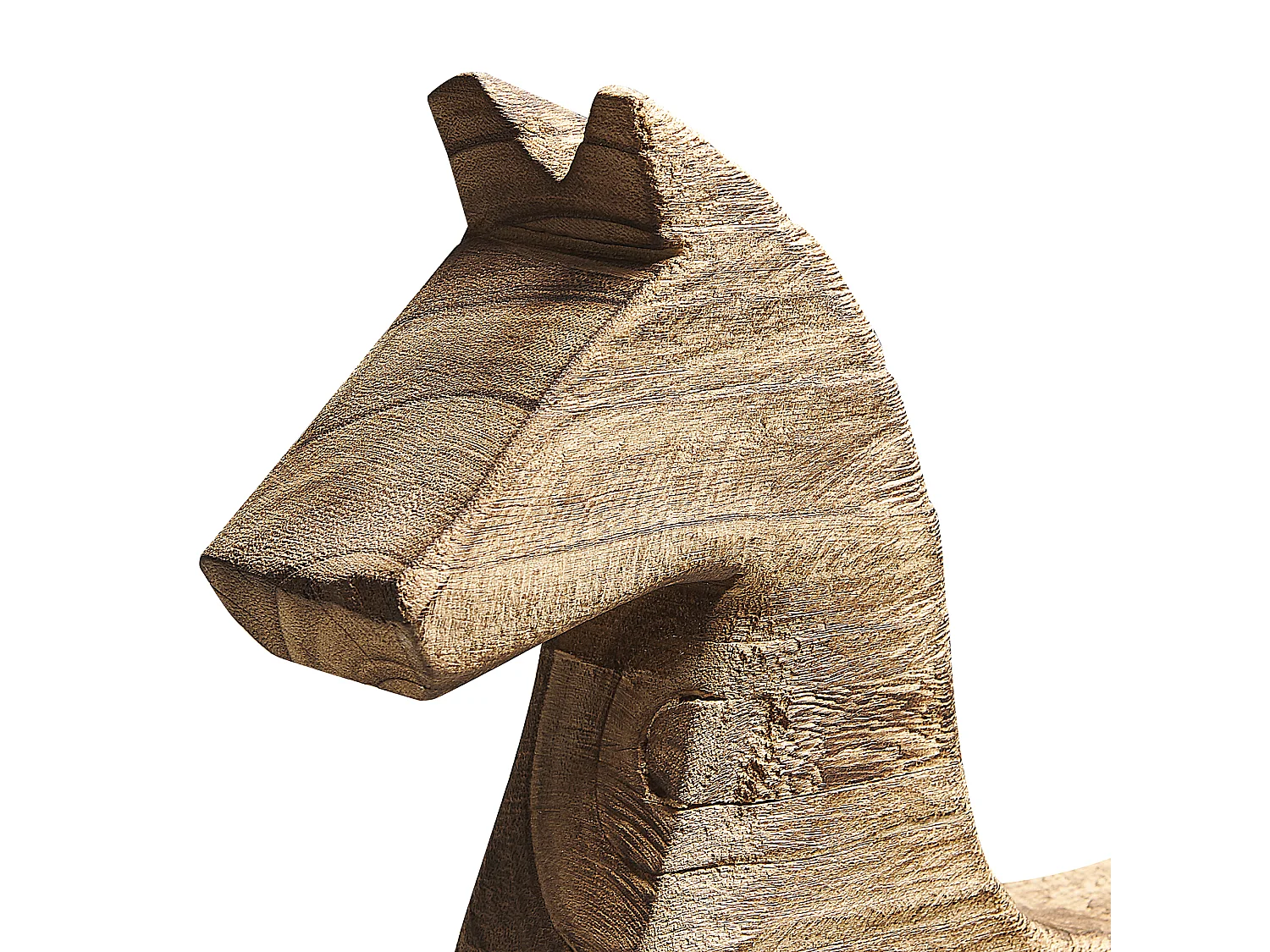 Dekofigur Pferd COLIMA Holz Hellbraun