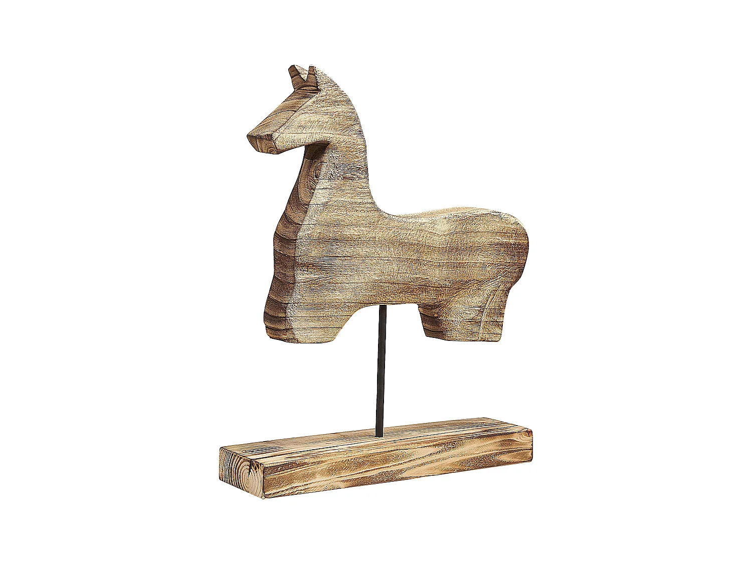 Accessoire Décoratif Cheval COLIMA Bois de paulownia Marron clair