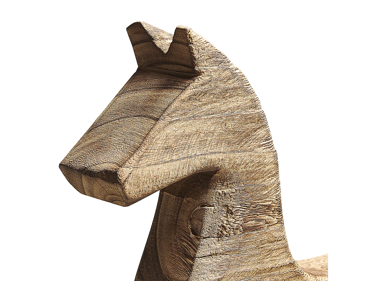 Acessório decorativo Cavalo COLIMA Madeira Castanho claro