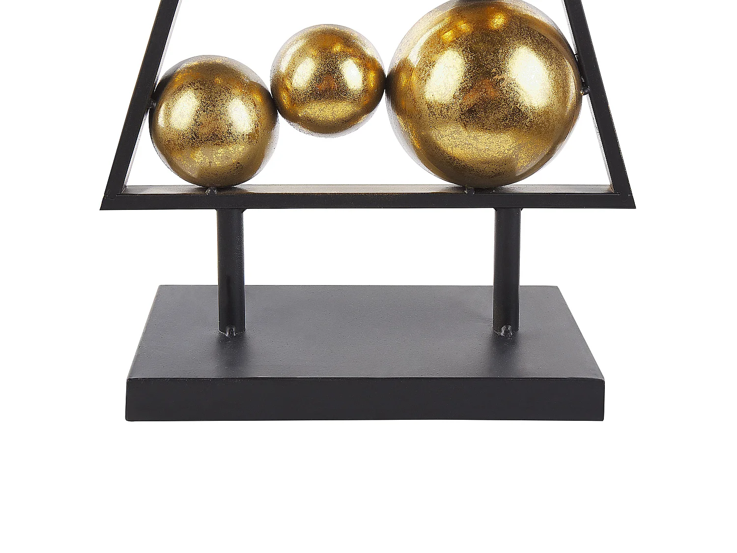 Dekofigur Metall schwarz / gold Tannenbaum 65 cm RANUA