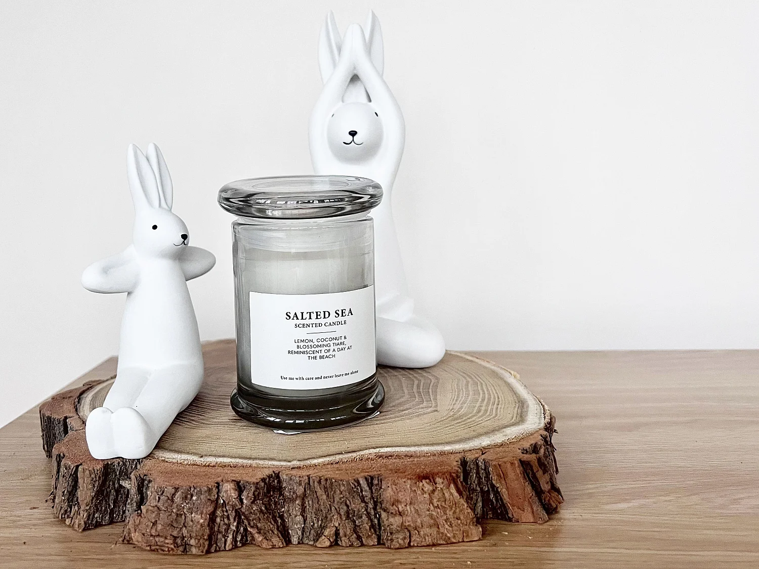 Dekofiguren 3er Set Hase BREST Keramik Weiss