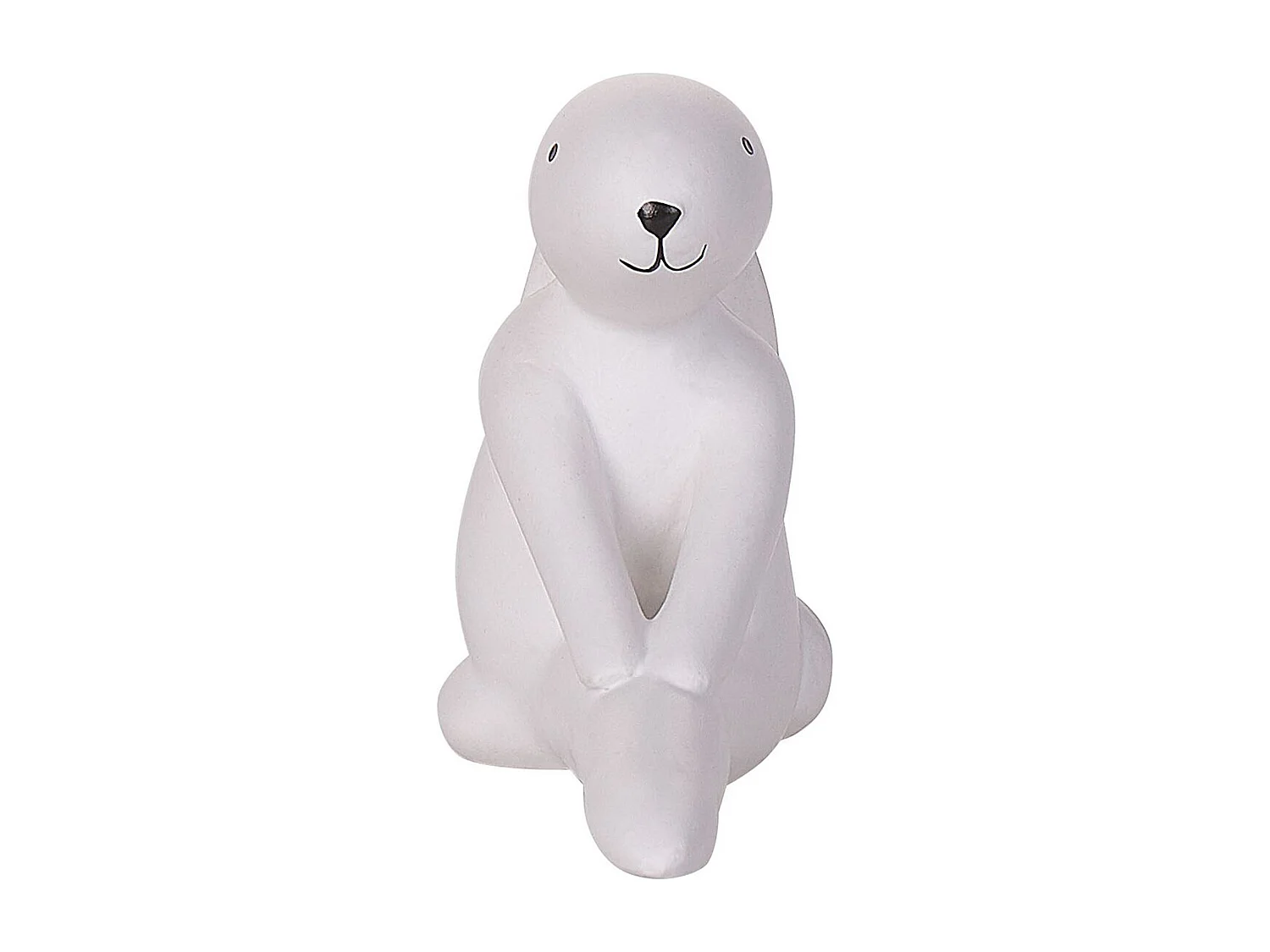 Conjunto de 3 figuras Lebre BREST Cerâmica Branco