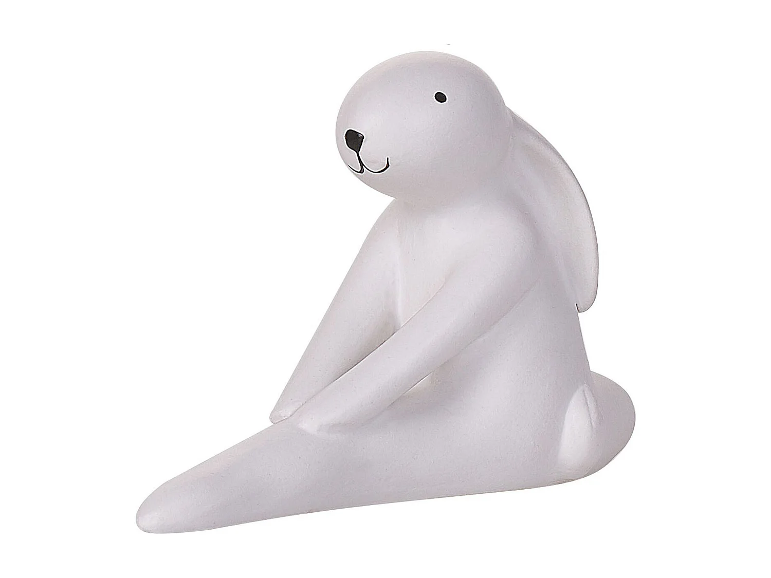 Conjunto de 3 figuras Lebre BREST Cerâmica Branco