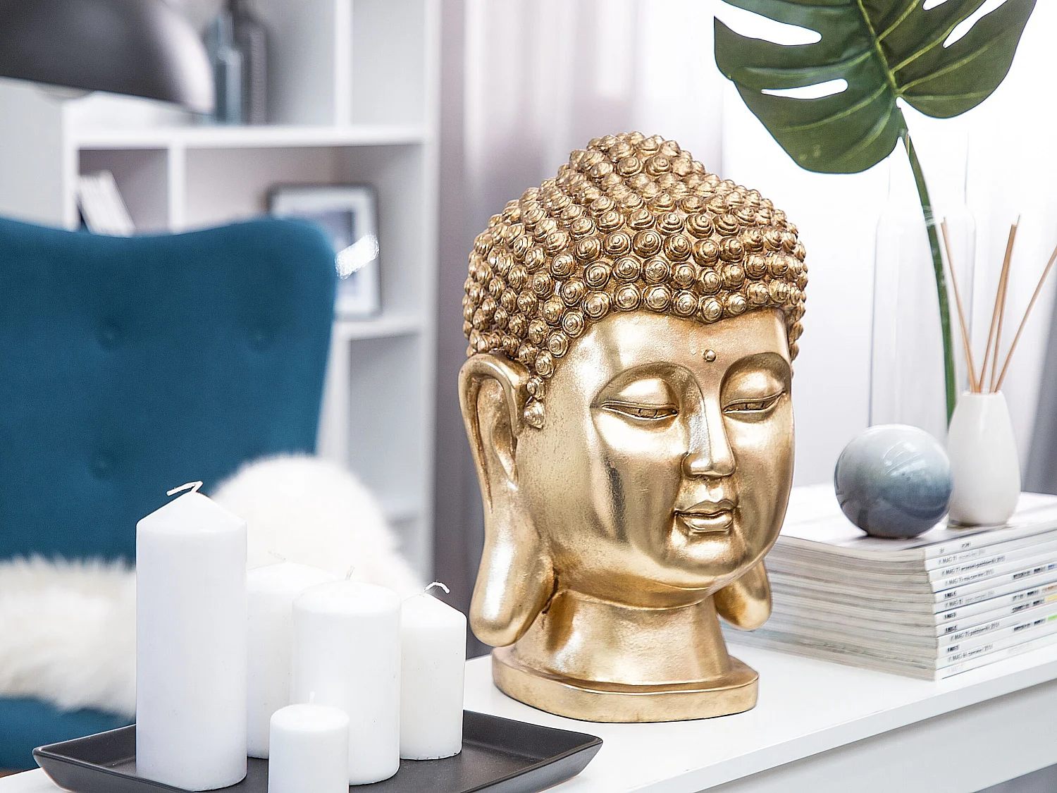 Decofiguur goud BUDDHA