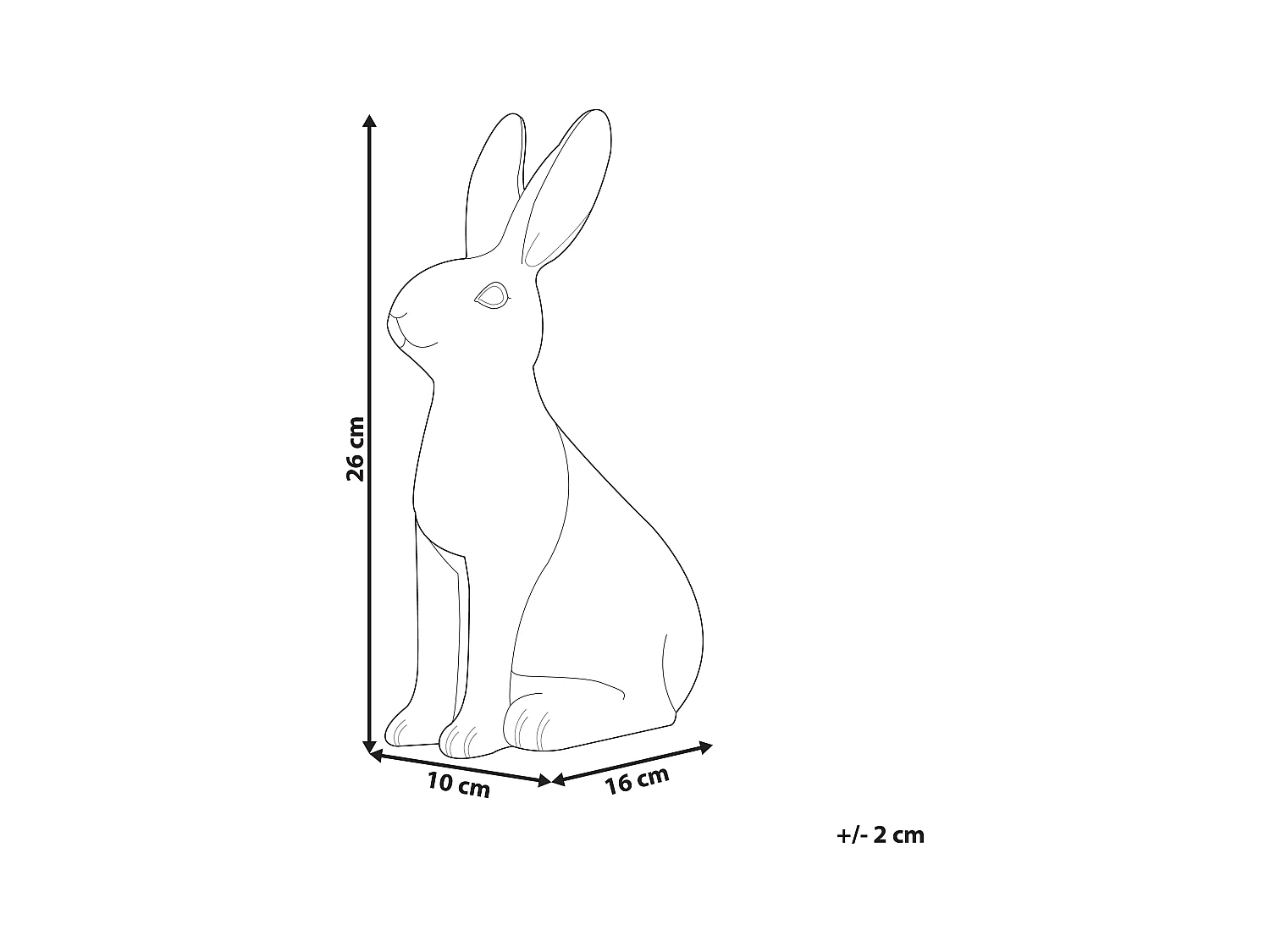 Accessoire Décoratif Lapin RUCA Céramique Blanc