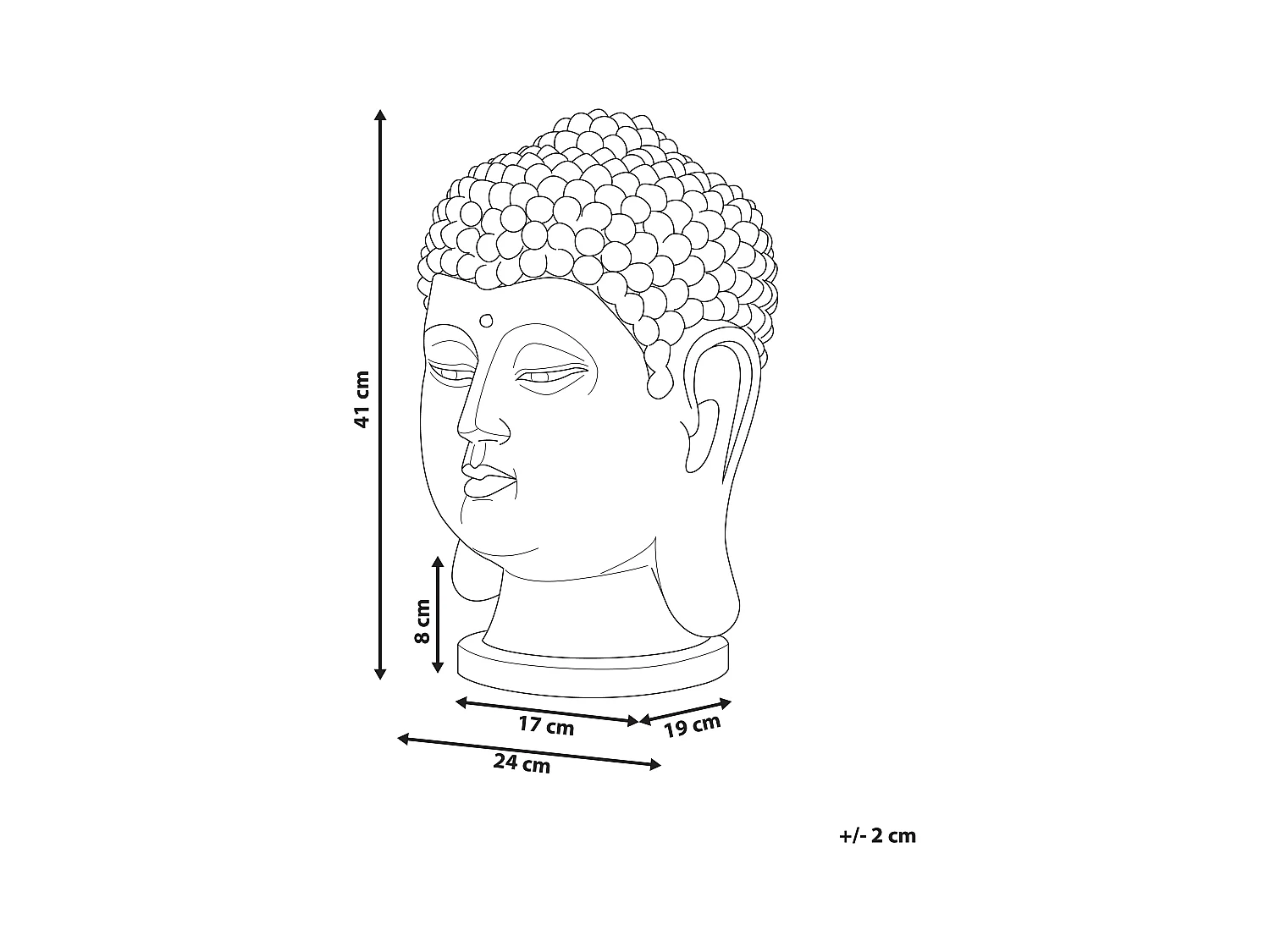 Accessoire Décoratif BUDDHA Blanc
