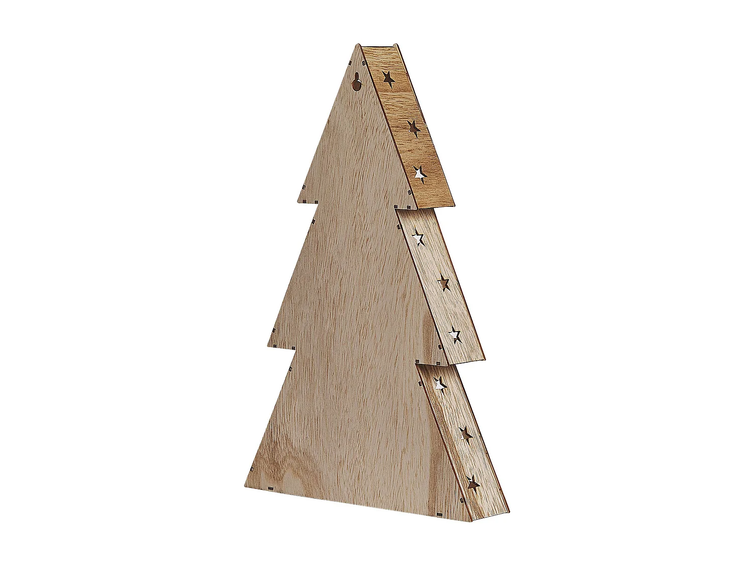 Decorazione LED legno chiaro 35 cm JUVA