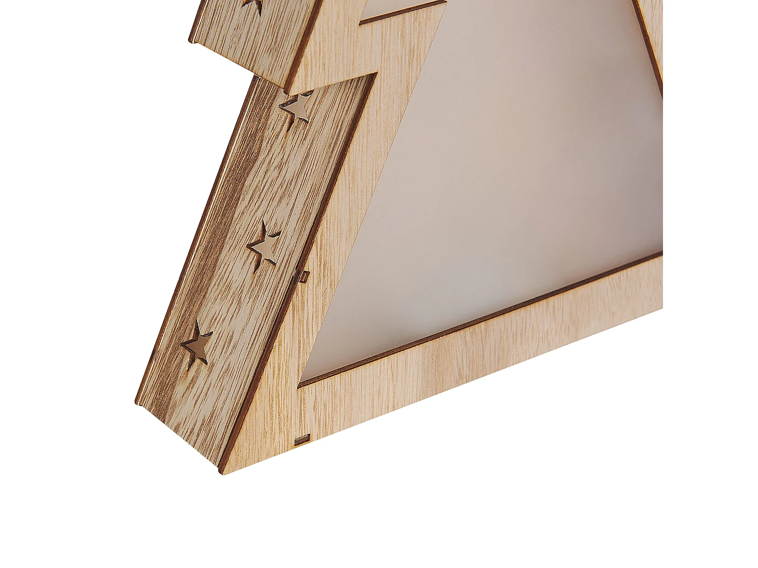Decorazione LED legno chiaro 35 cm JUVA