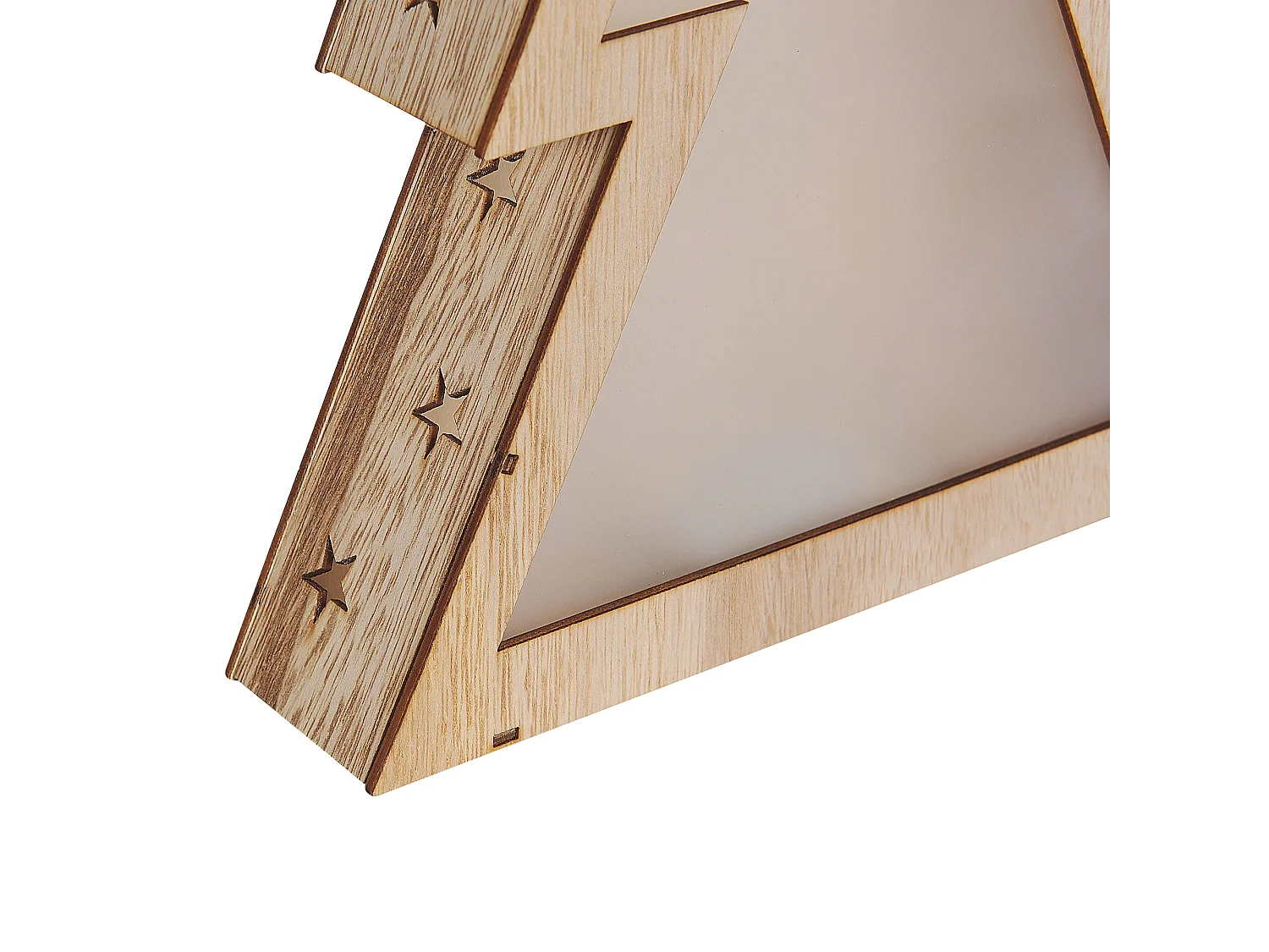 Decorazione LED legno chiaro 35 cm JUVA