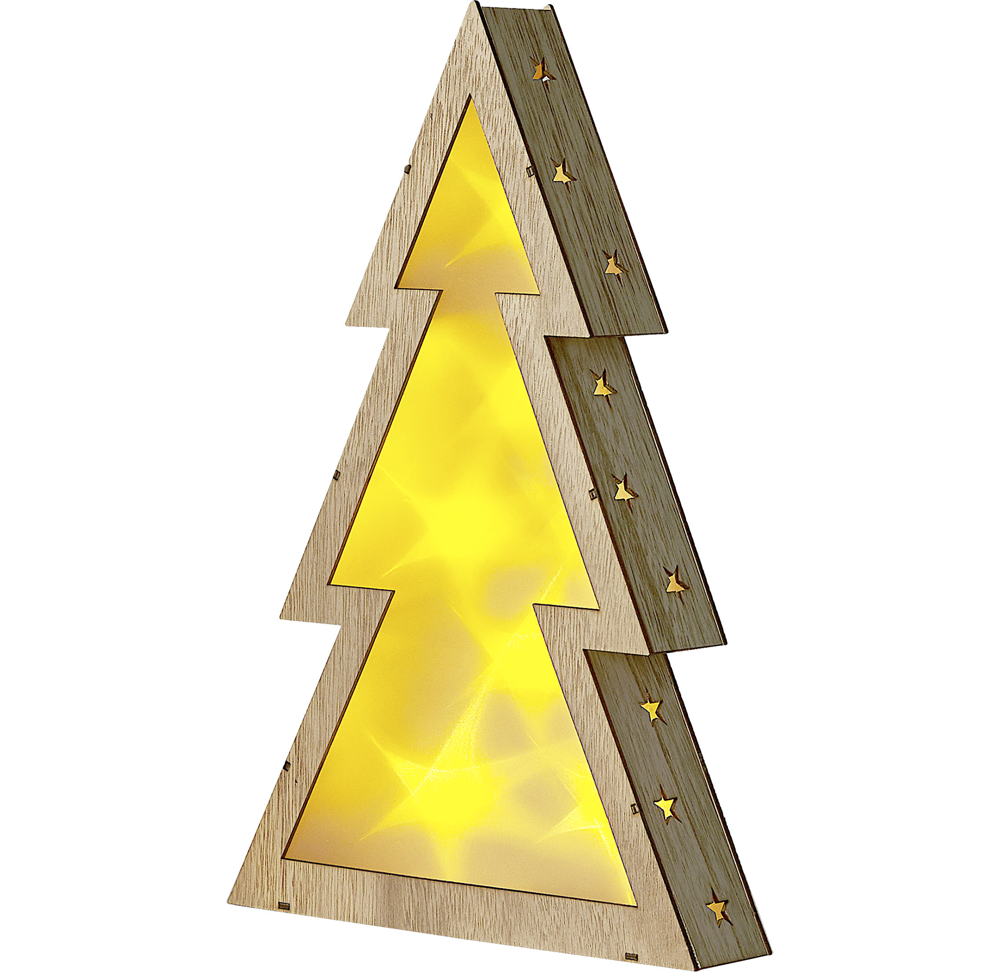 Décoration LED sapin de noël 57 cm argenté KOTALA 