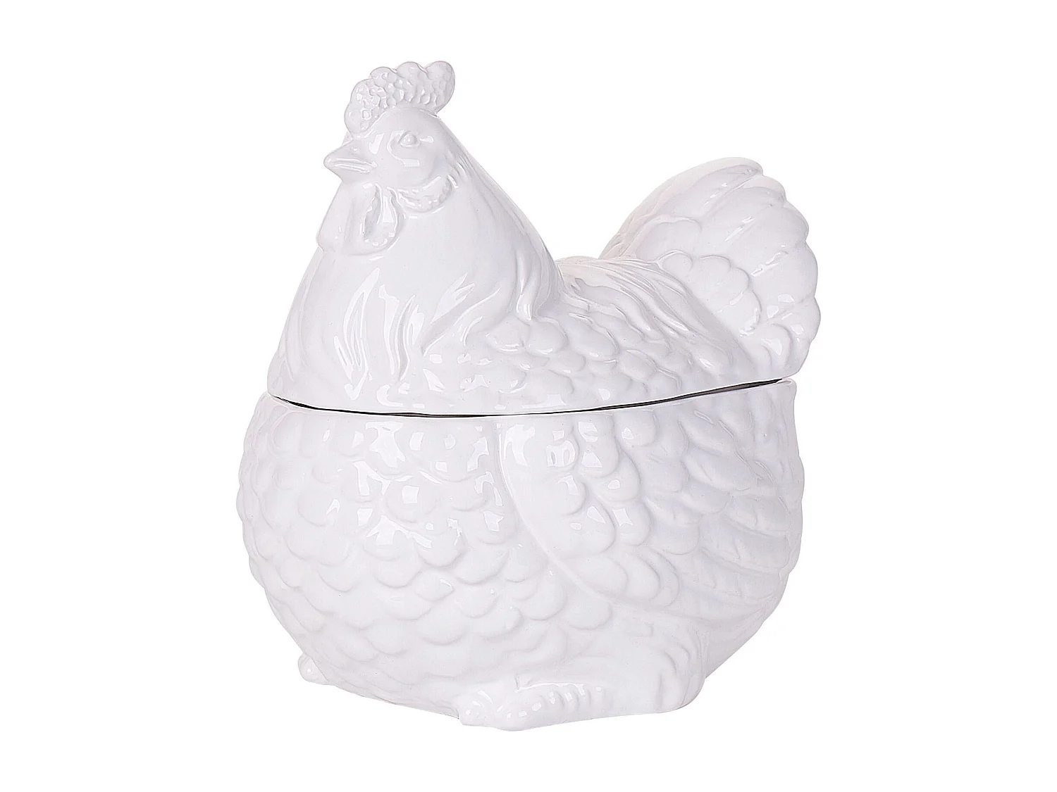 Acessório decorativo Galinha BINIC Cerâmica Branco