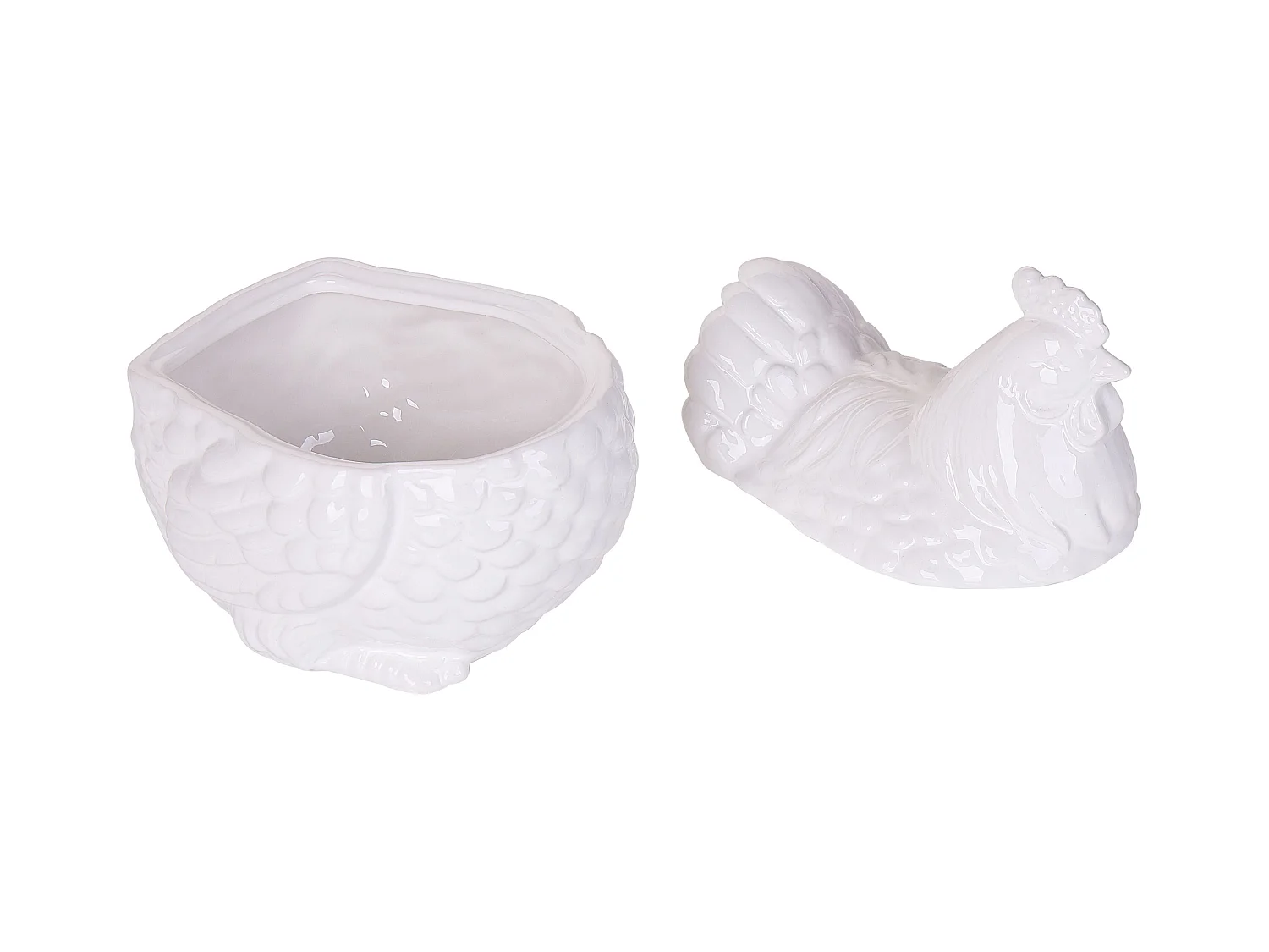 Accessoire Décoratif Poule BINIC Céramique Blanc