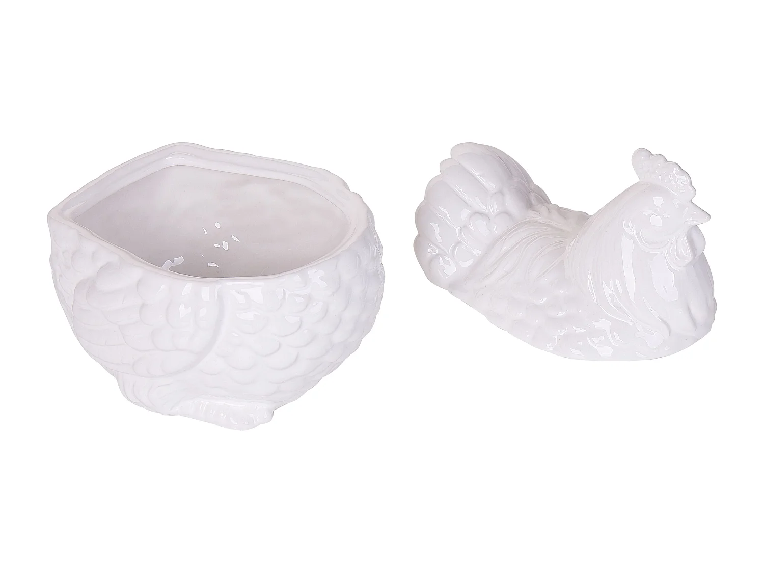 Accessoire Décoratif Poule BINIC Céramique Blanc