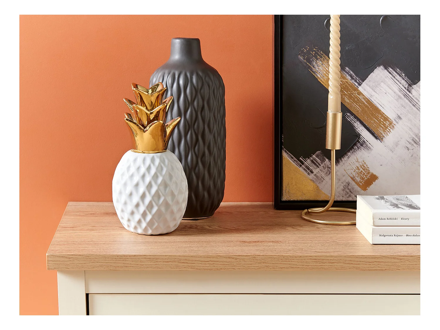 Decoratief accessoire TYANA Keramiek Wit