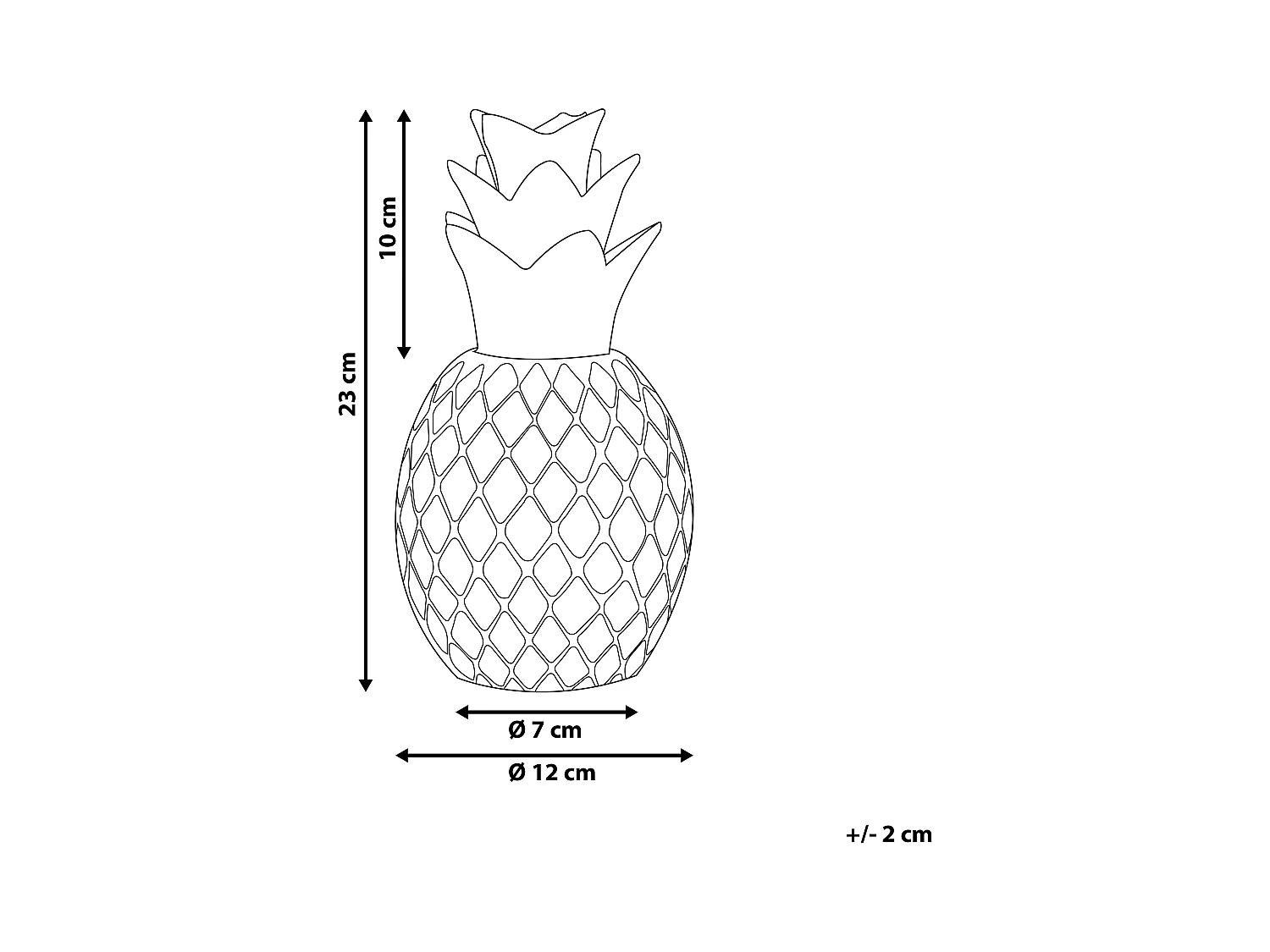 Decoratief accessoire TYANA Keramiek Wit