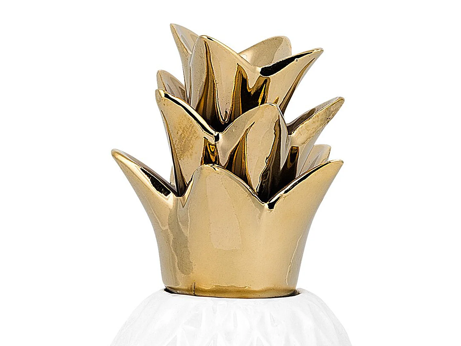 Accessoire Décoratif Ananas TYANA Céramique Blanc