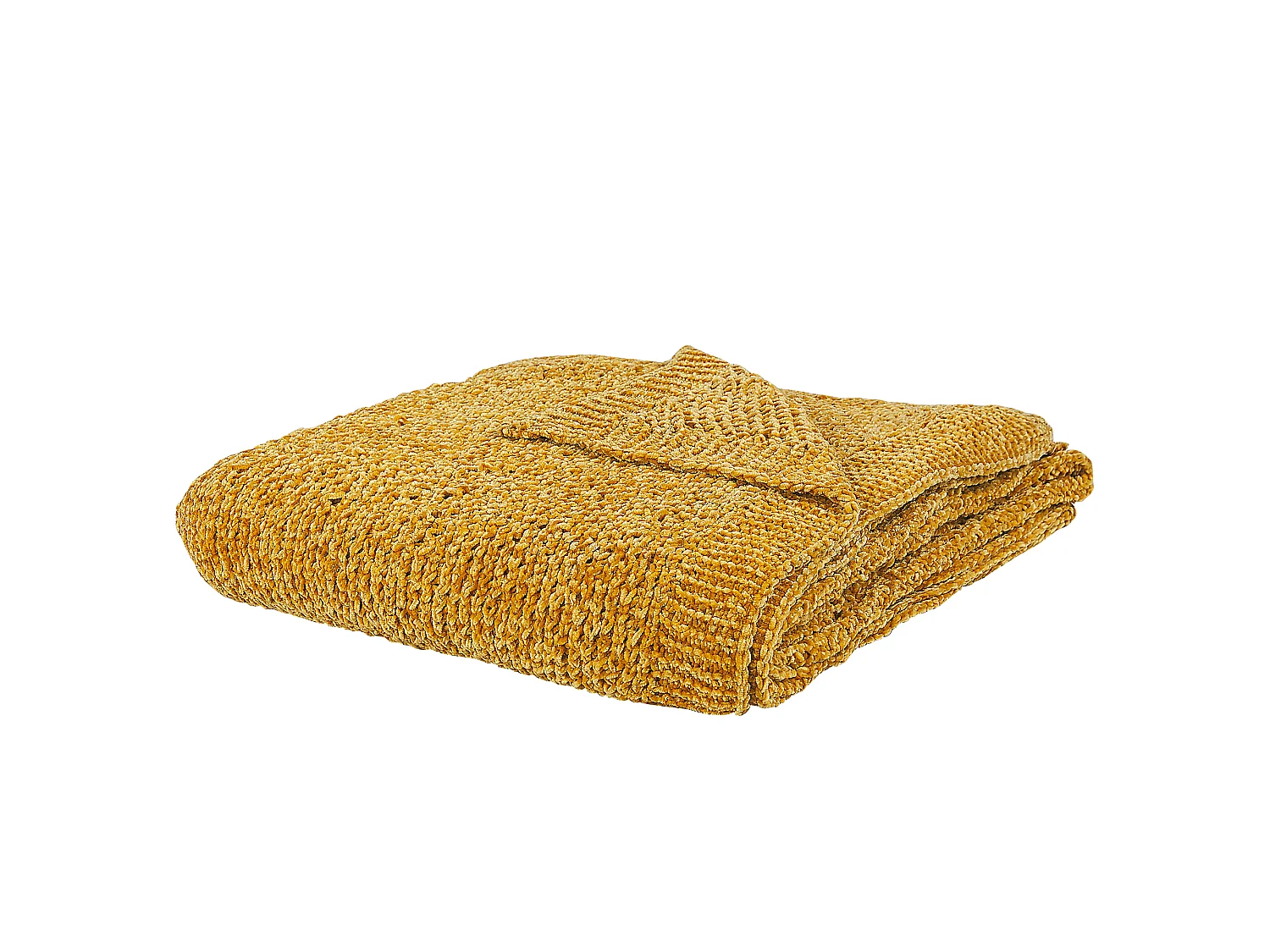 Kuscheldecke HAIFA 150 x 200 cm Senfgelb