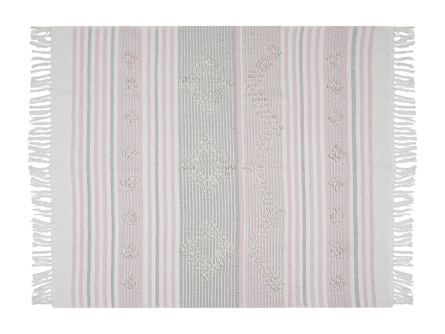 Plaid KAMAN Stof 125 x 150 cm Roze