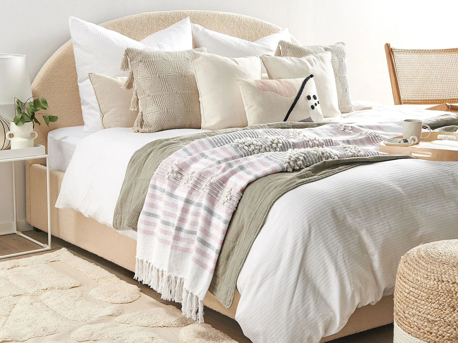 Couverture KAMAN Tissu 125 x 150 cm Rose