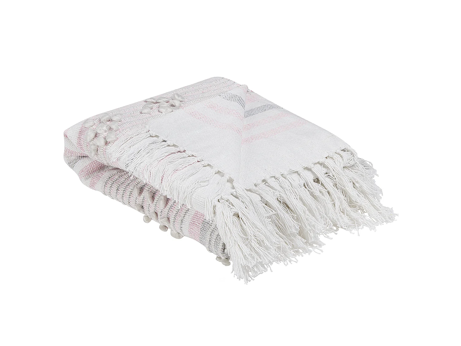 Plaid KAMAN Stof 125 x 150 cm Roze