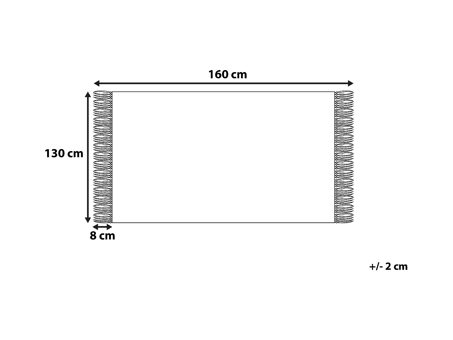 Plaid TILMI Katoen 130 x 160 cm Blauw